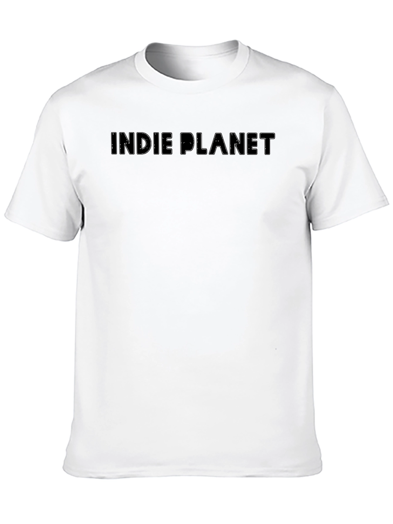 Indie Planet Graphic Tee - Black Casual T-Shirt