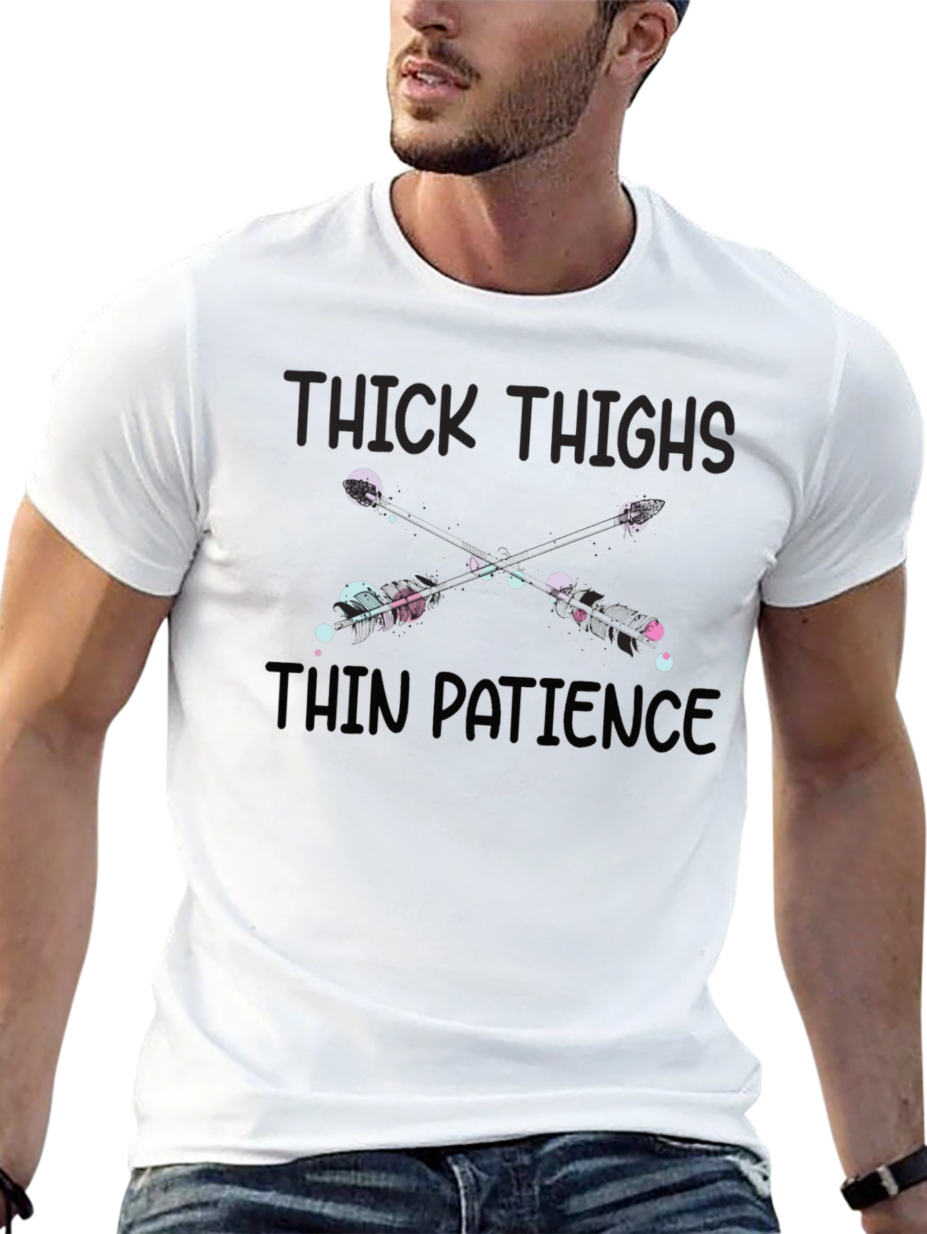 Thick Thighs Thin Patience Graphic T-Shirt