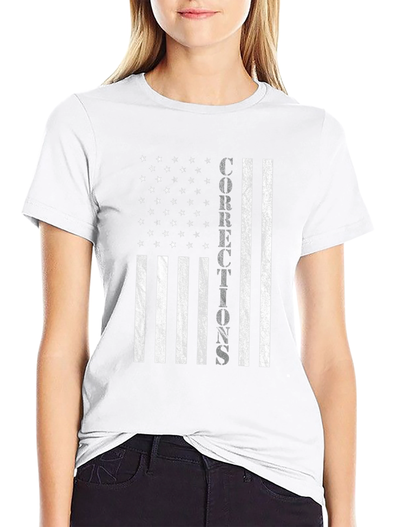 Corrections American Flag Graphic T-Shirt