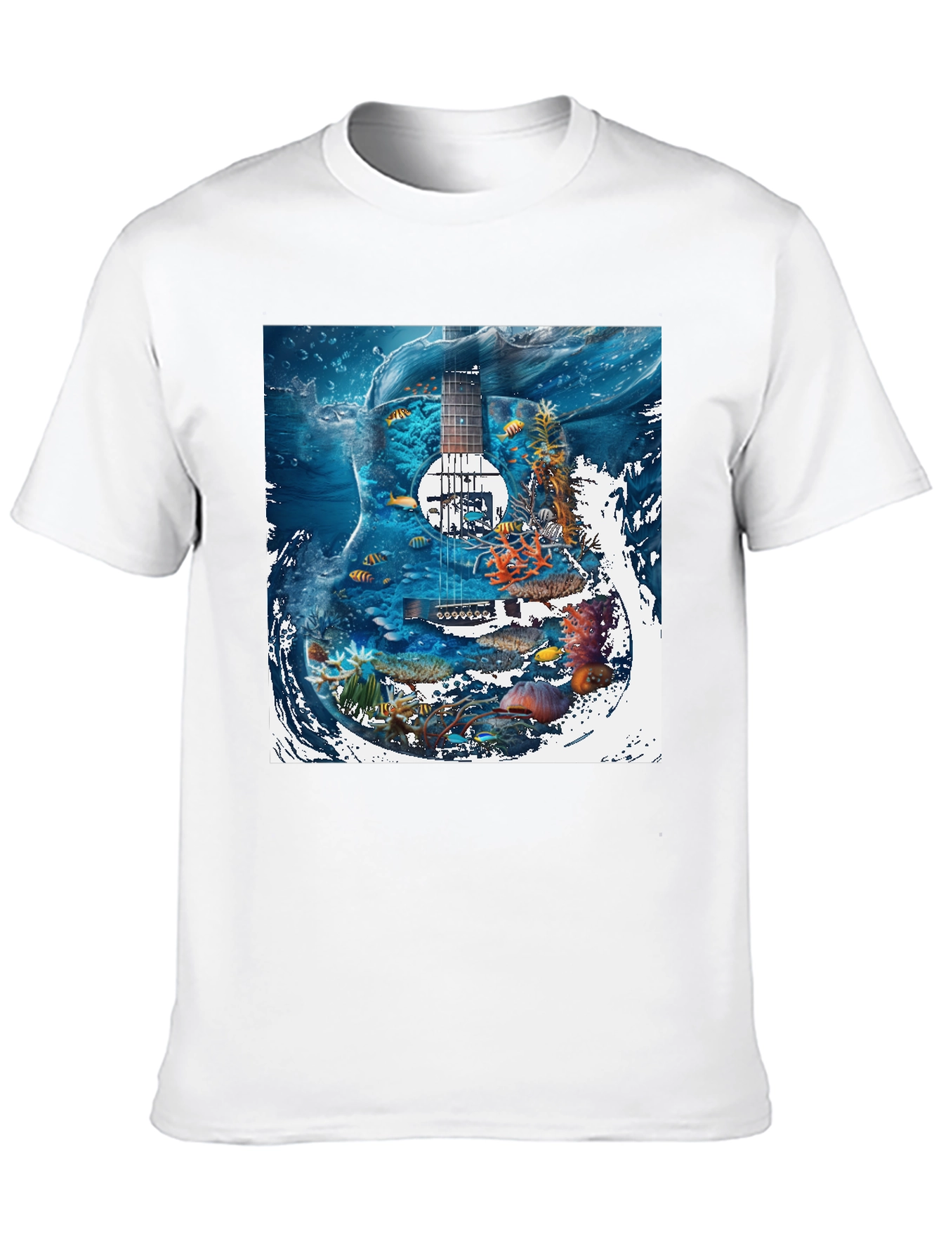 Underwater Guitar Graphic T-Shirt