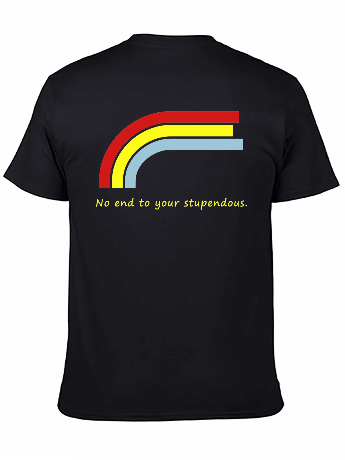 Stupendous Rainbow Graphic Tee - Black