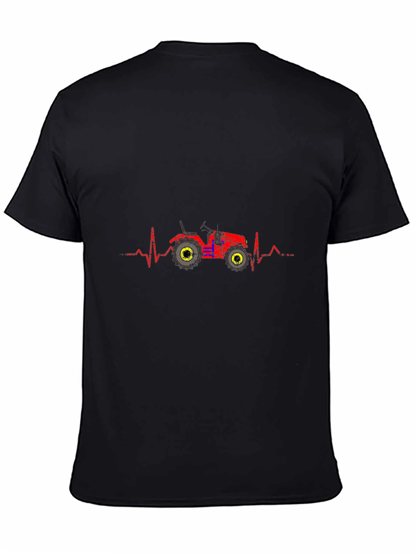 Tractor Heartbeat Graphic Tee - Black