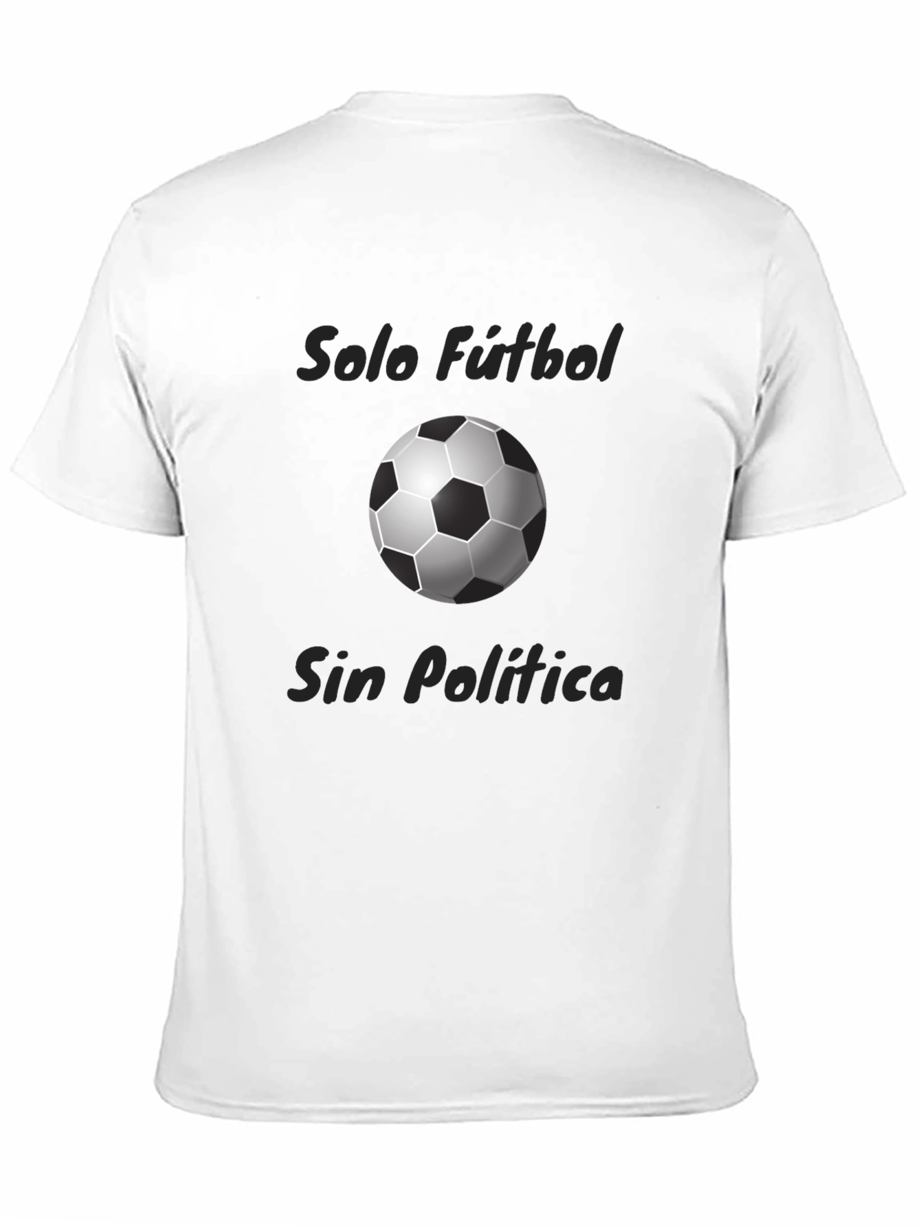 Solo Fútbol Sin Política Black T-Shirt