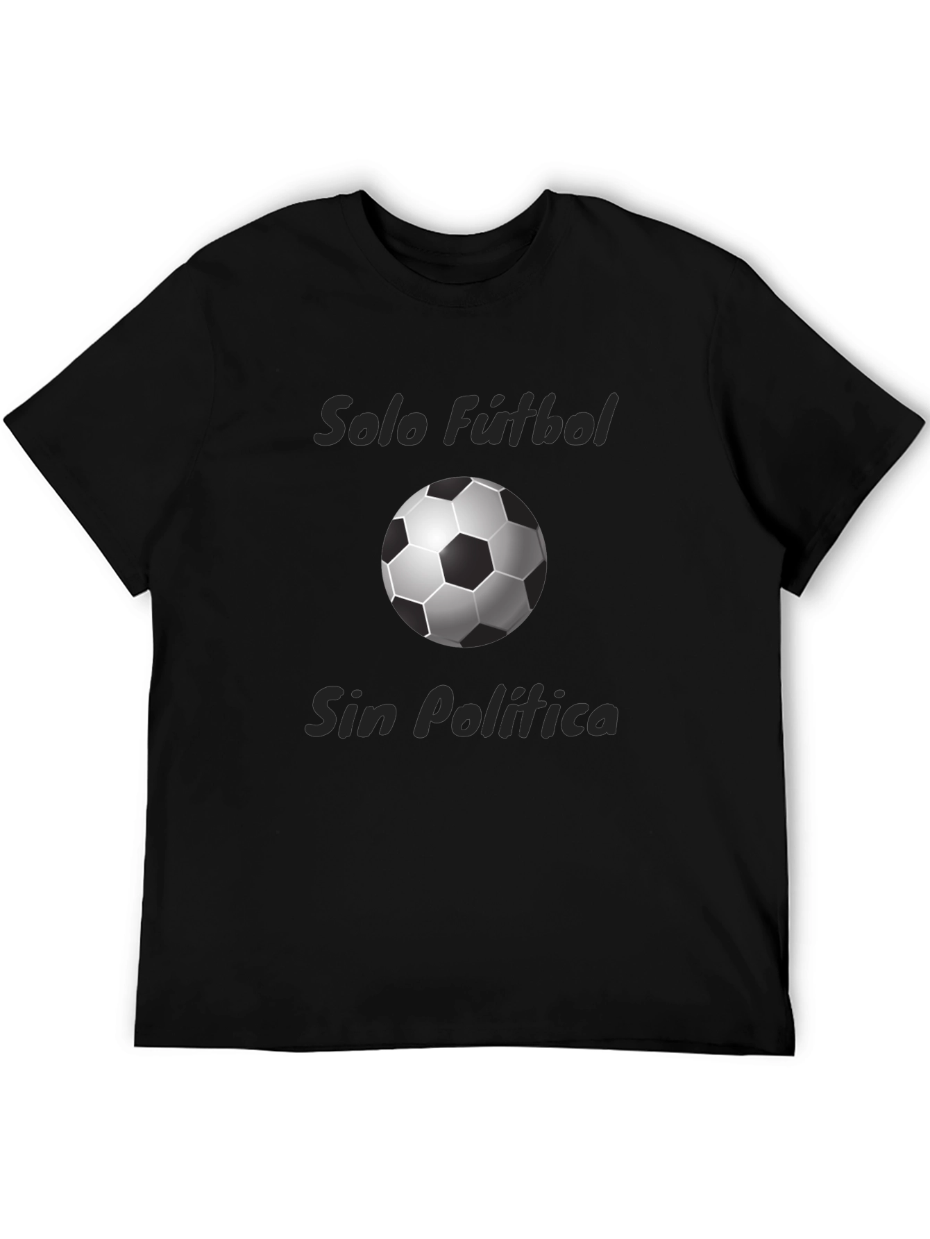 Solo Fútbol Sin Política Black T-Shirt