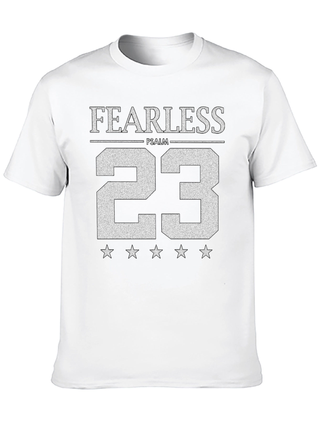 Fearless Psalm 23 Graphic Tee - Black