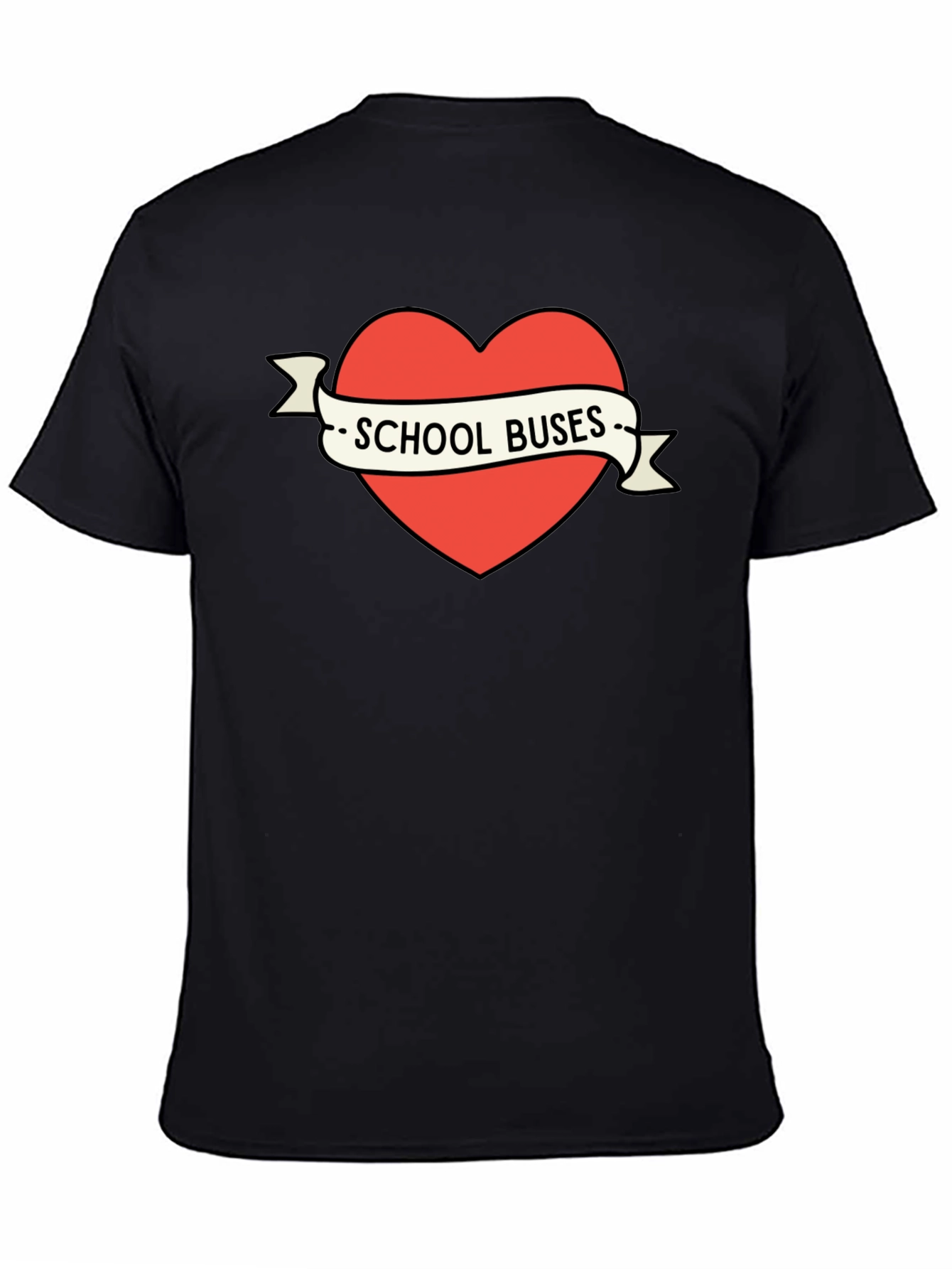 School Buses Heart T-Shirt