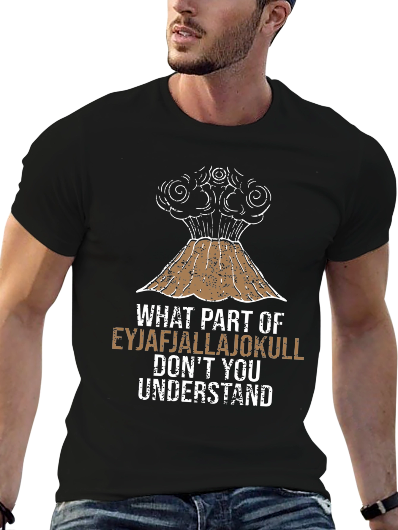 Eyjafjallajokull Volcano Humor Graphic Tee