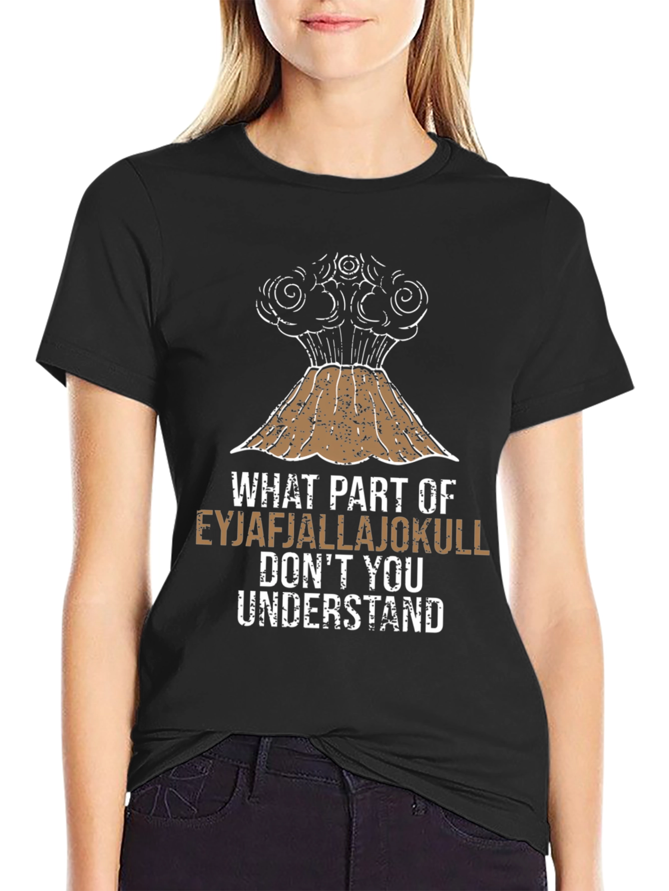 Eyjafjallajokull Volcano Humor Graphic Tee