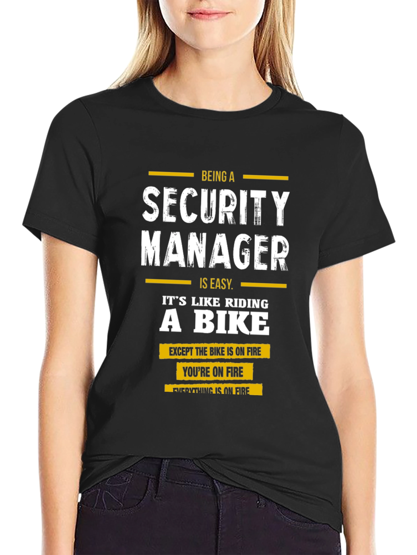Security Manager On Fire T-Shirt