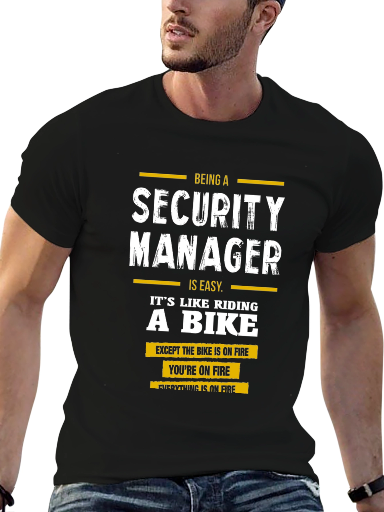 Security Manager On Fire T-Shirt