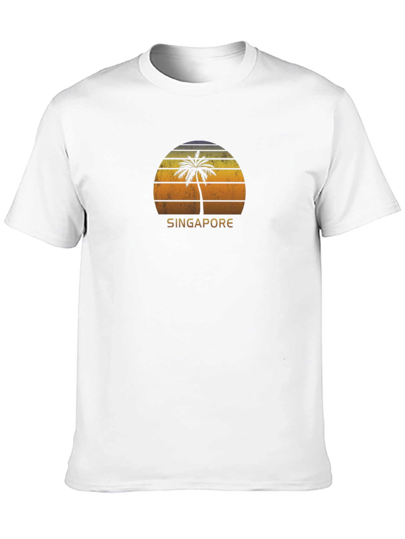 Singapore Palm Sunset Graphic Tee