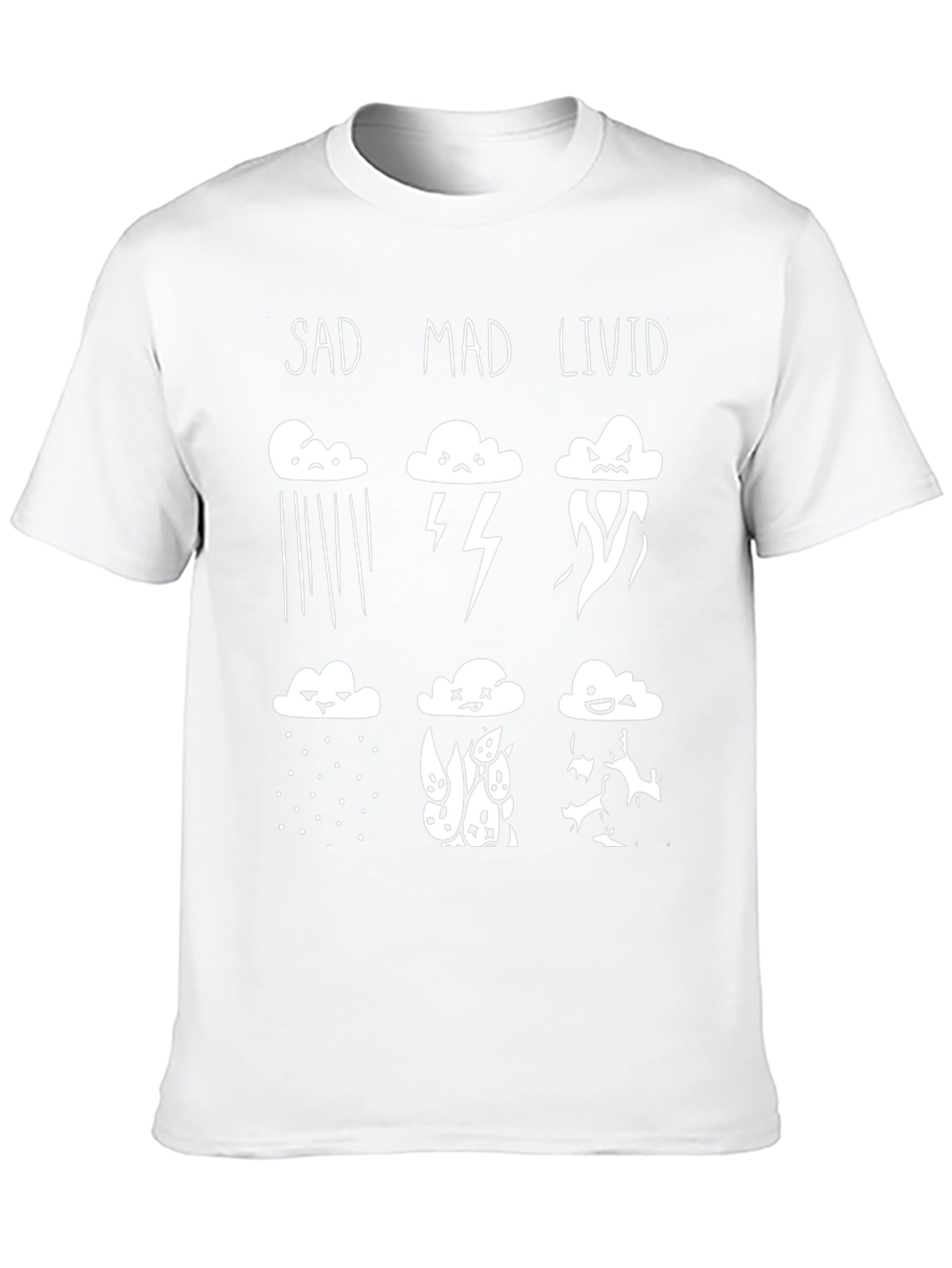 Mood Cloud T-Shirt - SAD MAD LIVID Graphic Tee