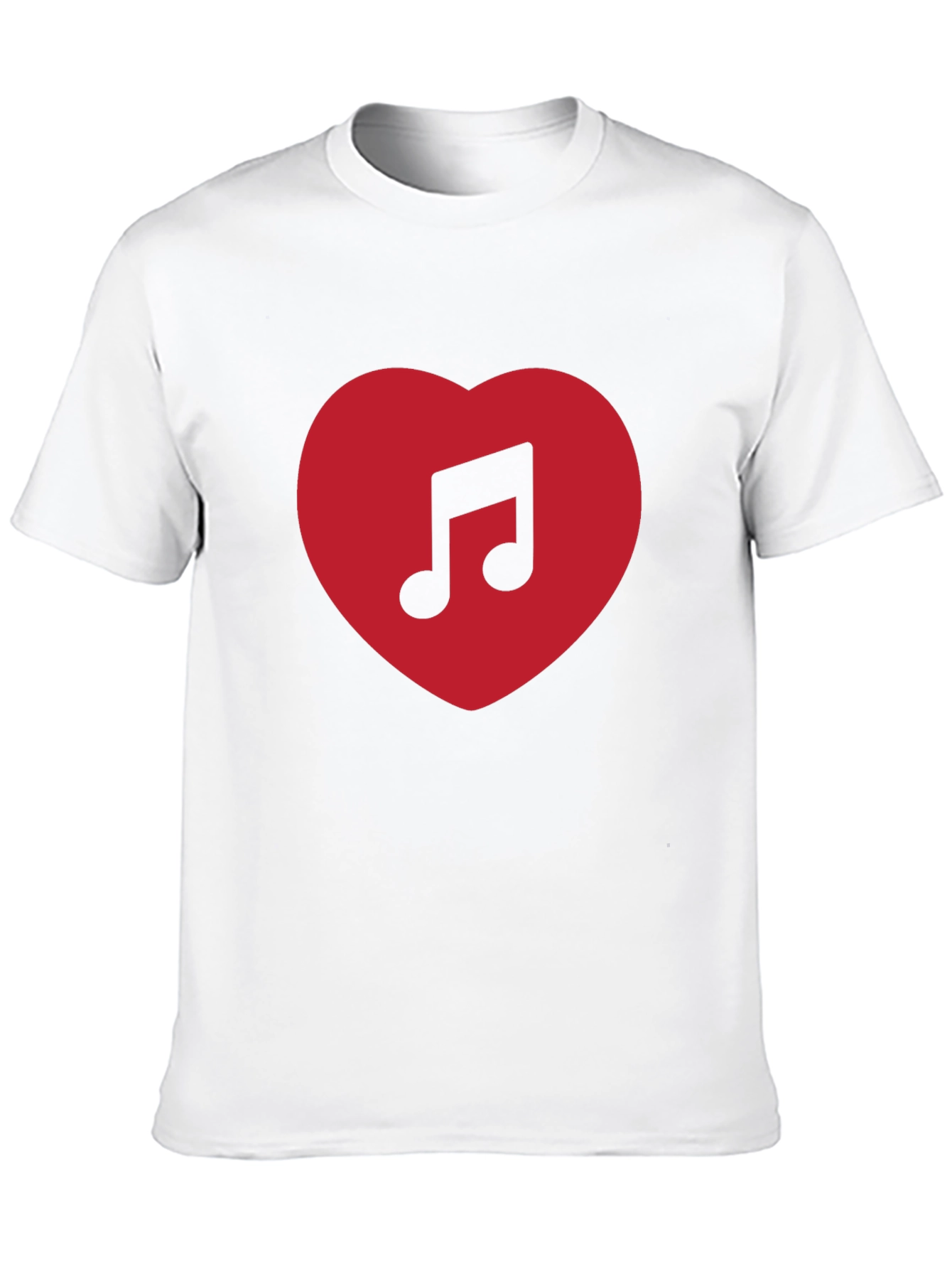 Music Lovers Heart T-Shirt - Black