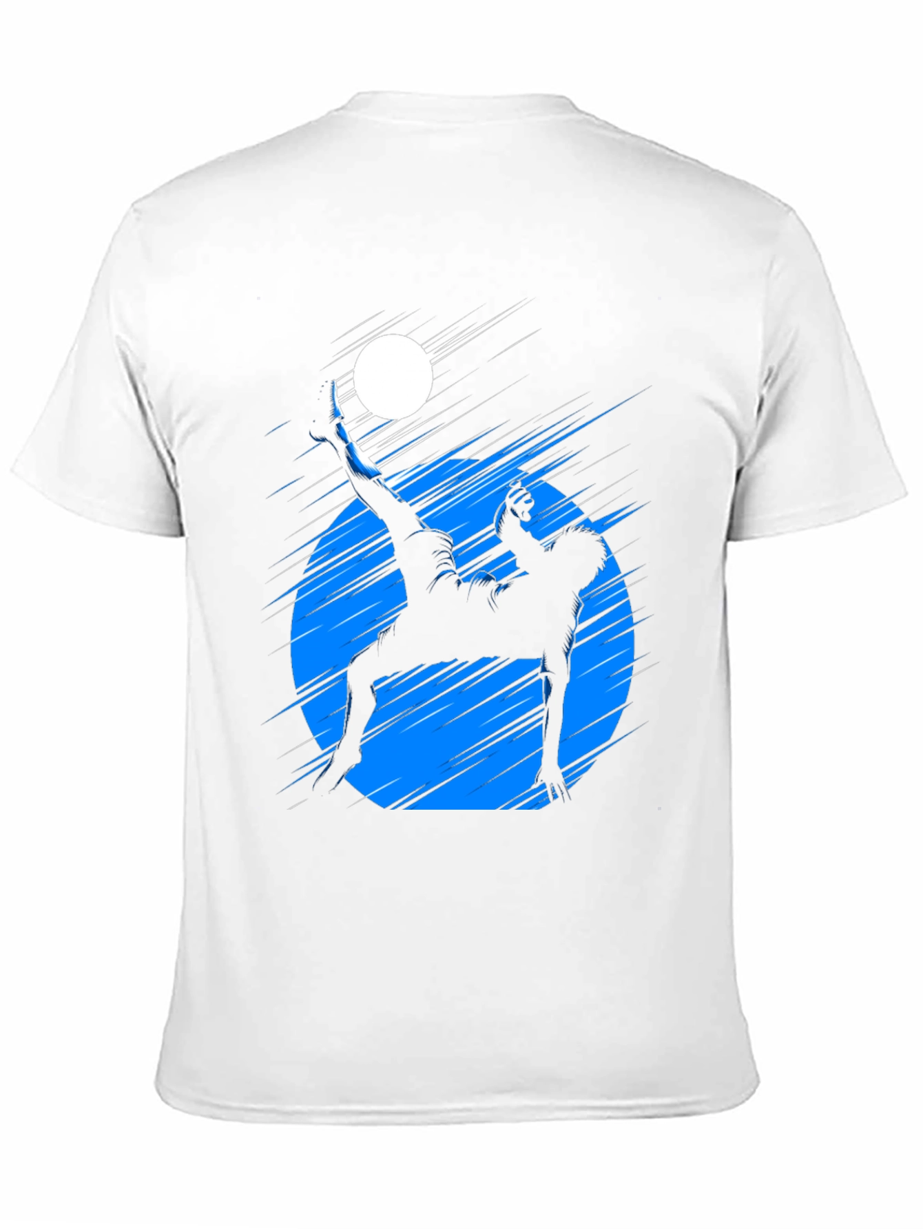 Black Graphic Tee - Soccer Bicycle Kick
