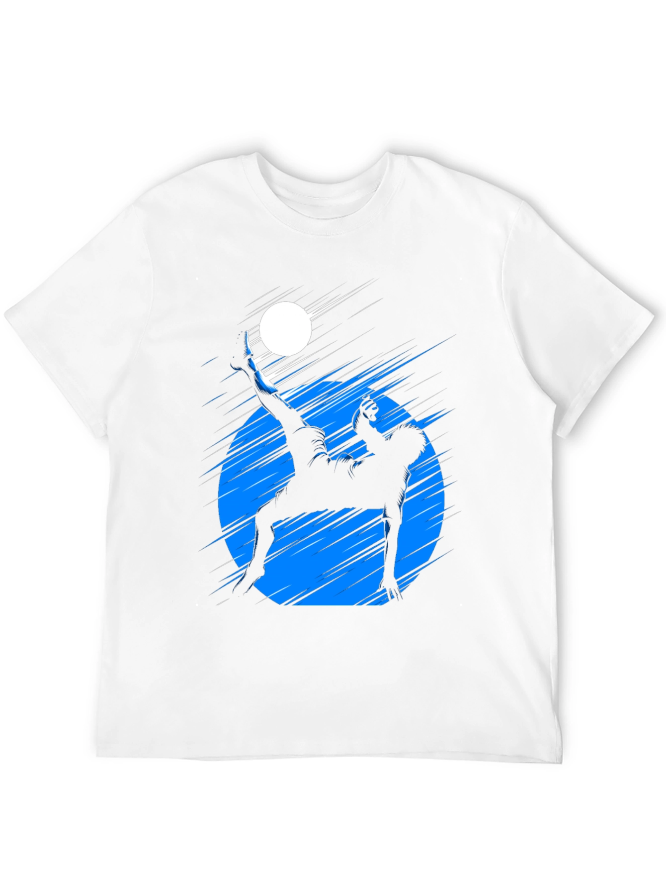 Black Graphic Tee - Soccer Bicycle Kick