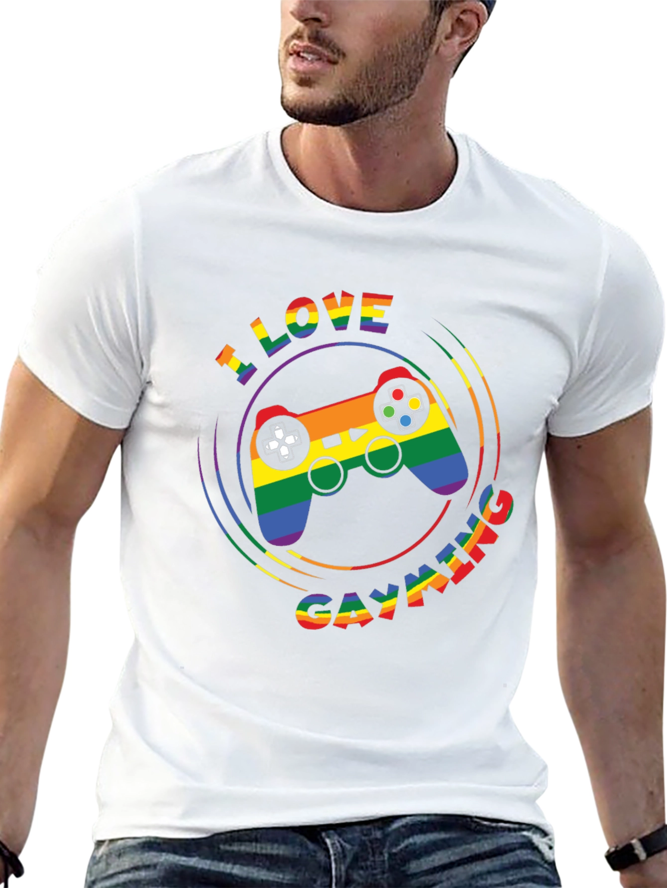 I Love Gayming LGBTQ Pride T-Shirt