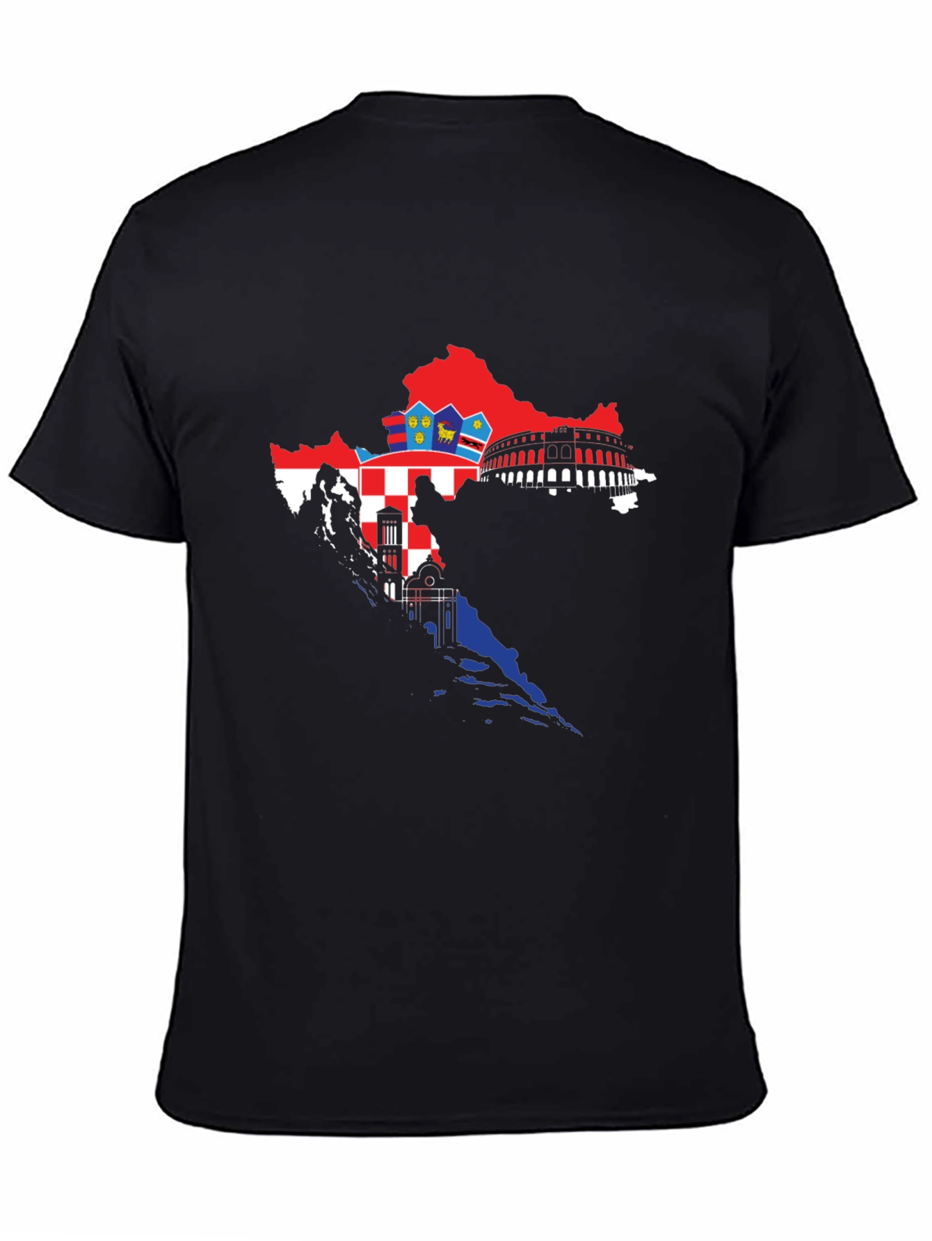 Croatia Map Flag T-Shirt