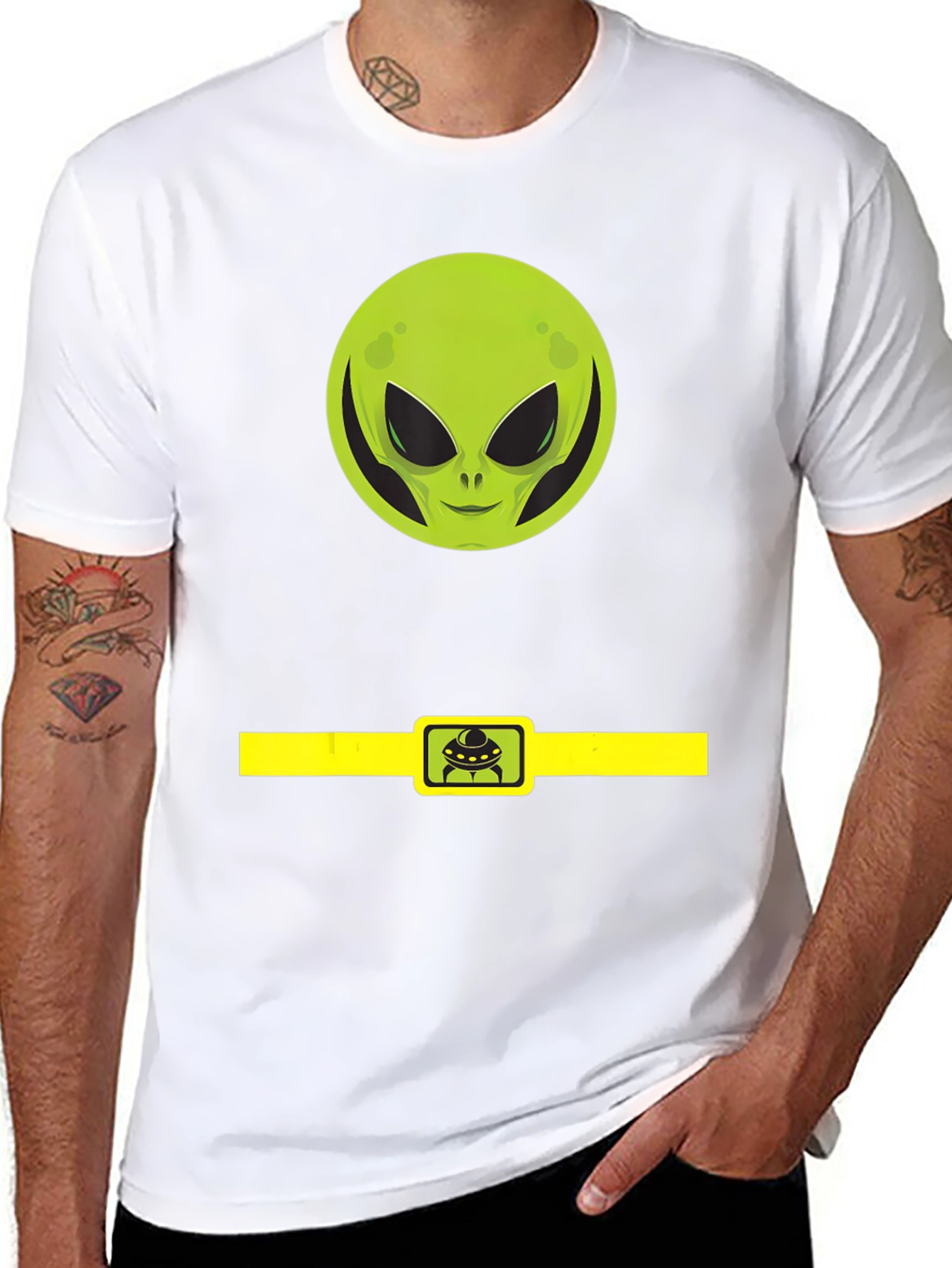 Alien Belt Buckle Graphic Tee