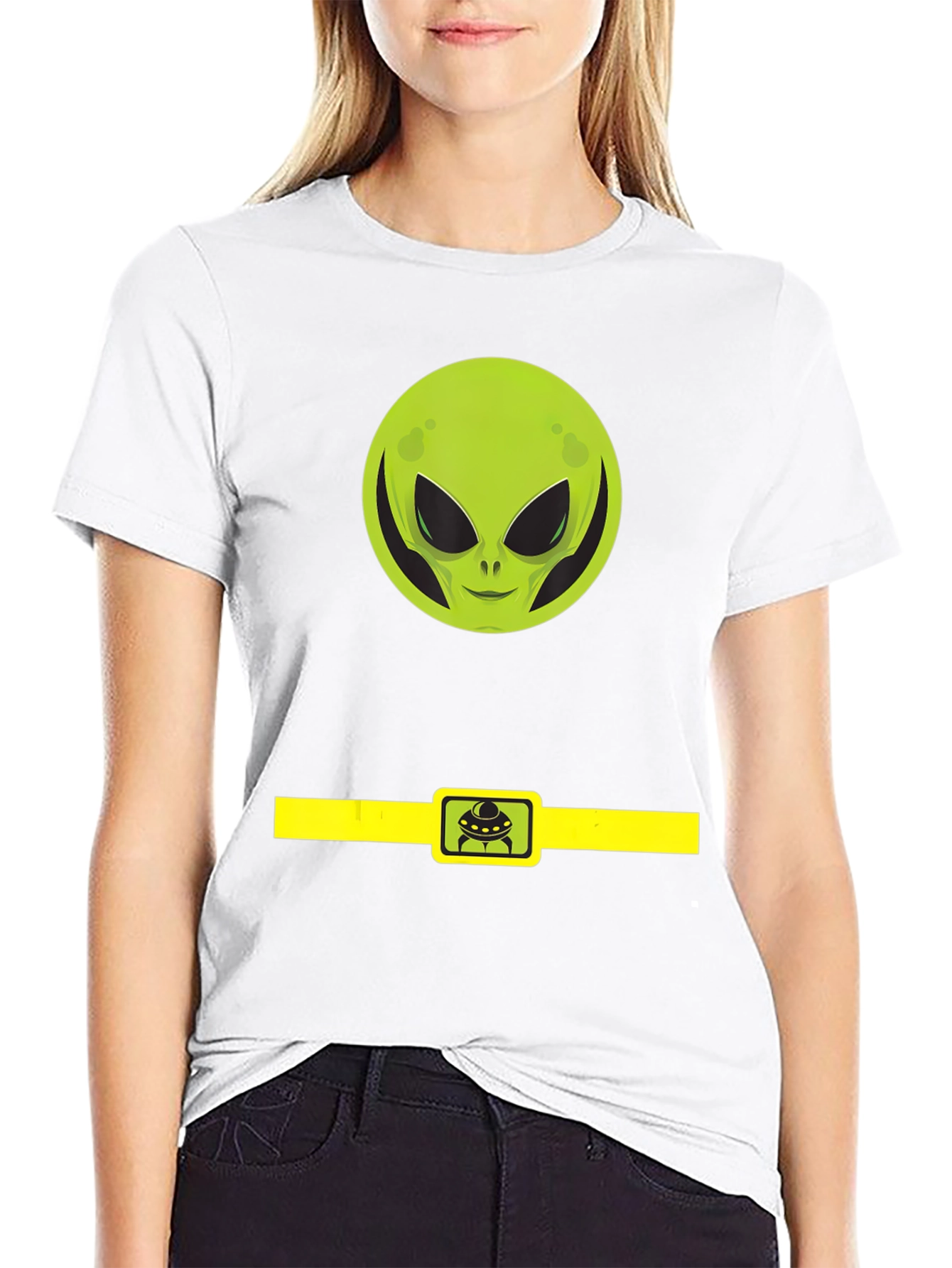 Alien Belt Buckle Graphic Tee