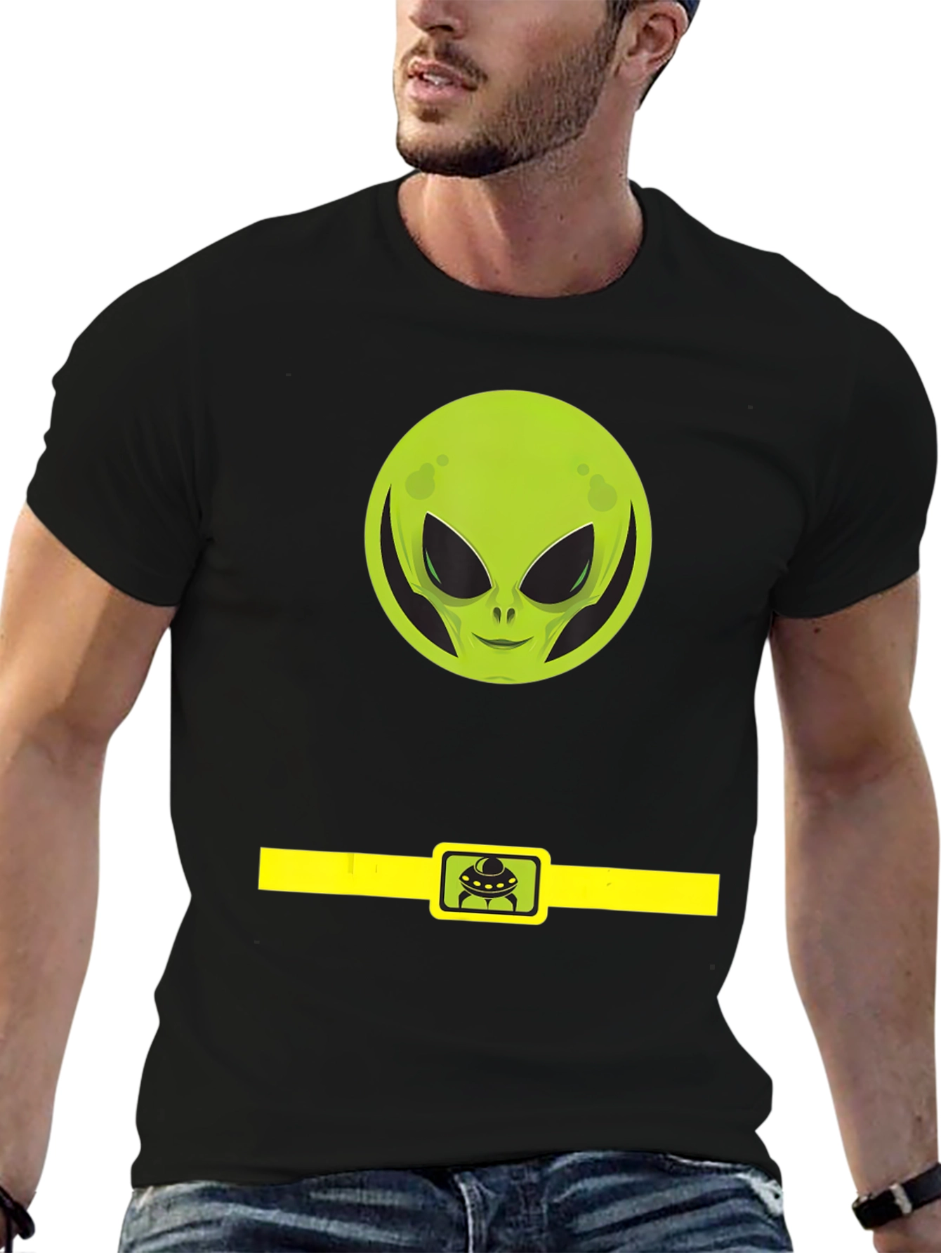 Alien Belt Buckle Graphic Tee