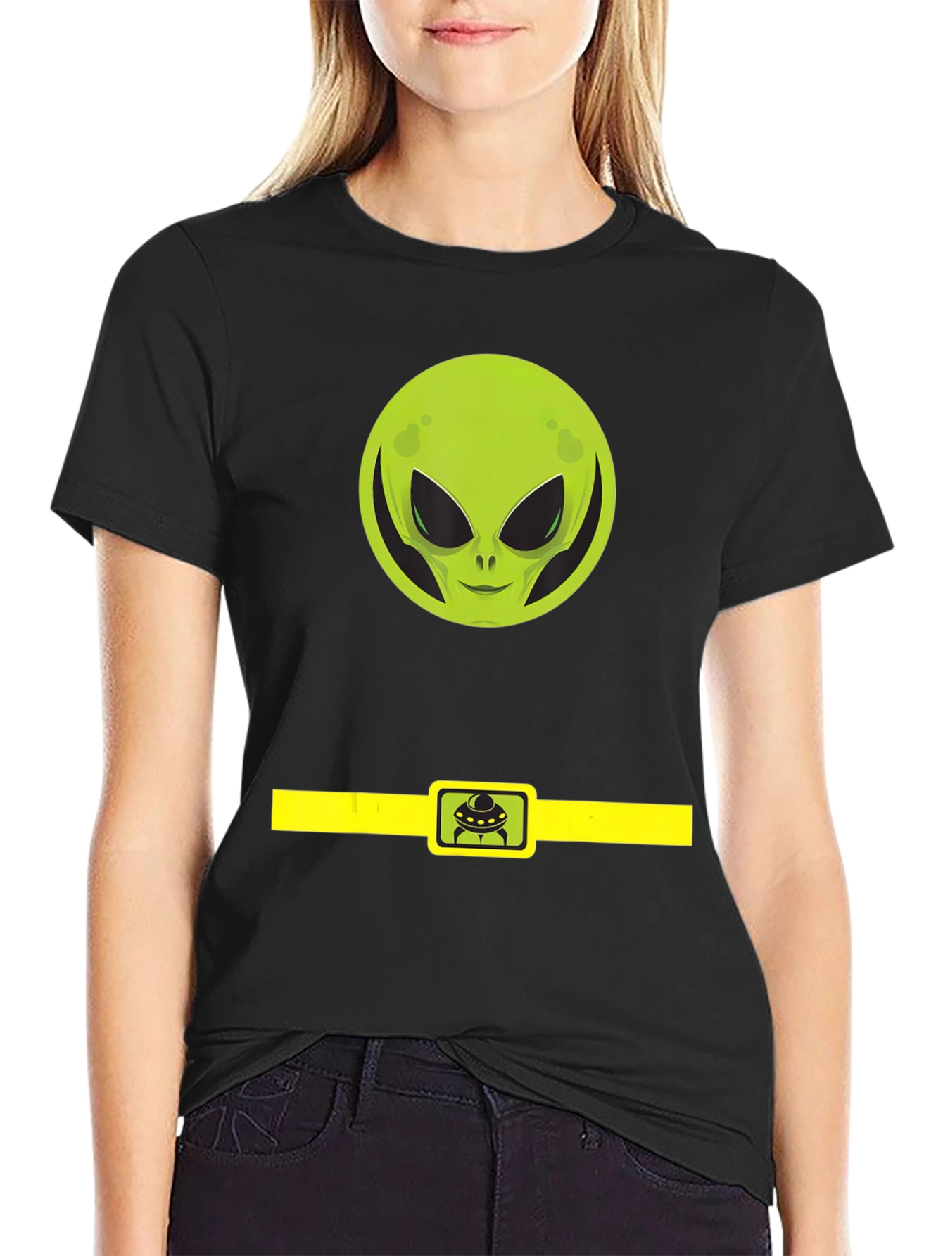 Alien Belt Buckle Graphic Tee