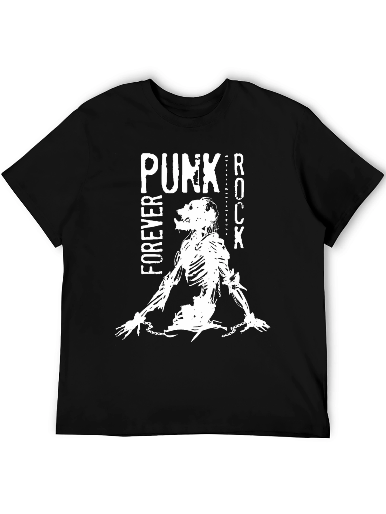 Punk Rock Forever Black Graphic Tee