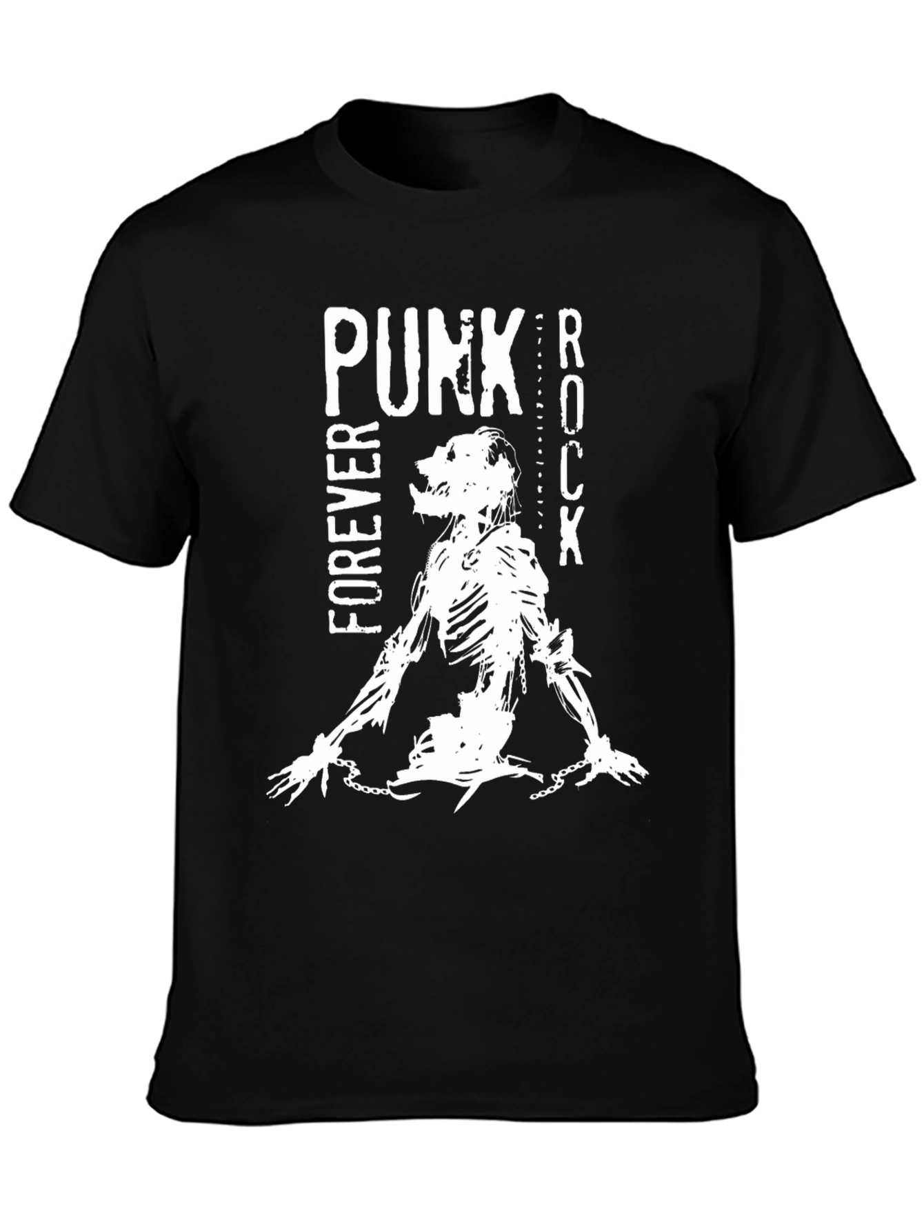 Punk Rock Forever Black Graphic Tee