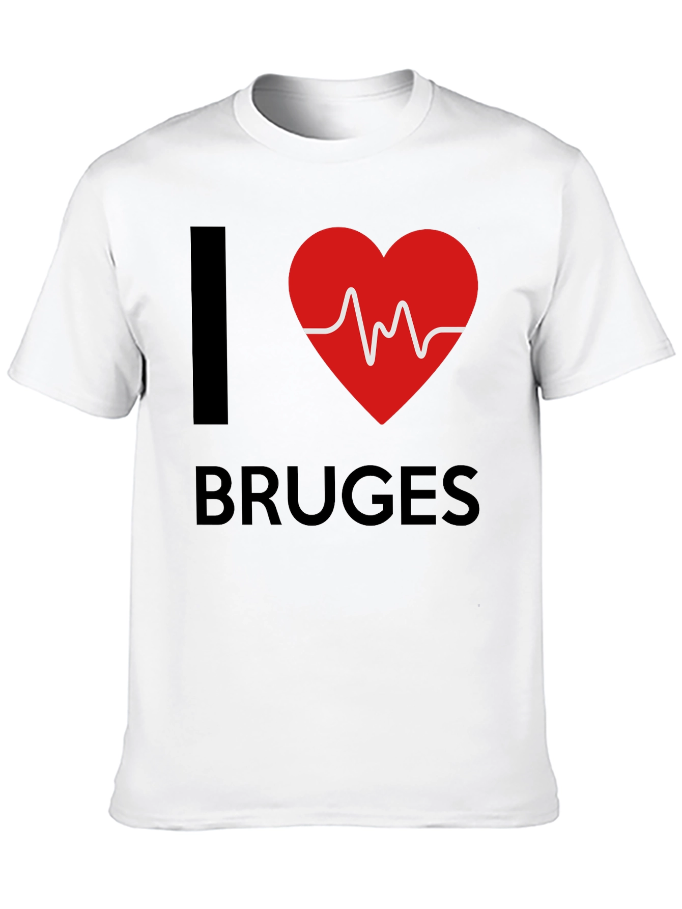 I Love Bruges Heartbeat T-Shirt