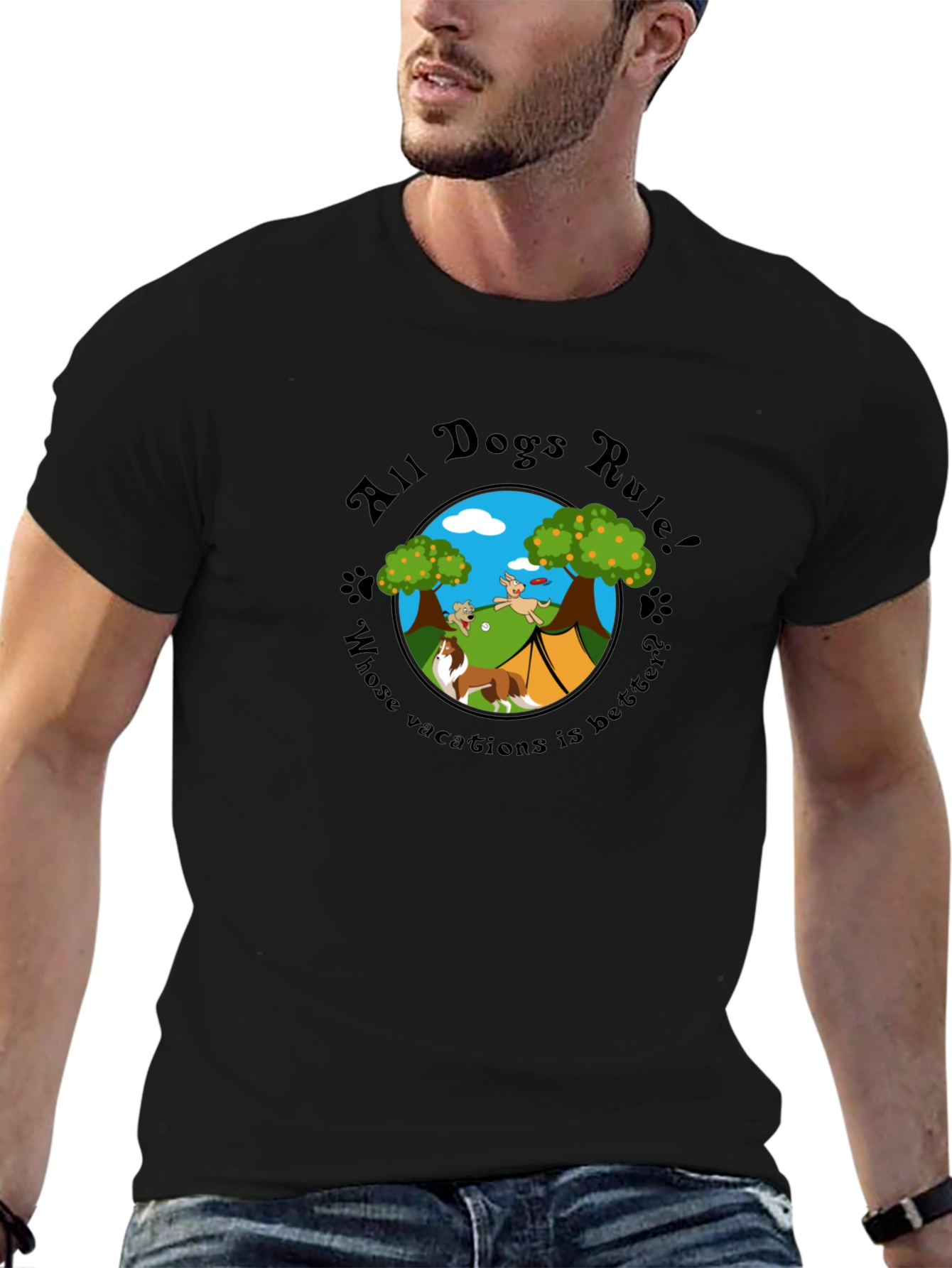 All Dogs Rule! Vacation T-Shirt