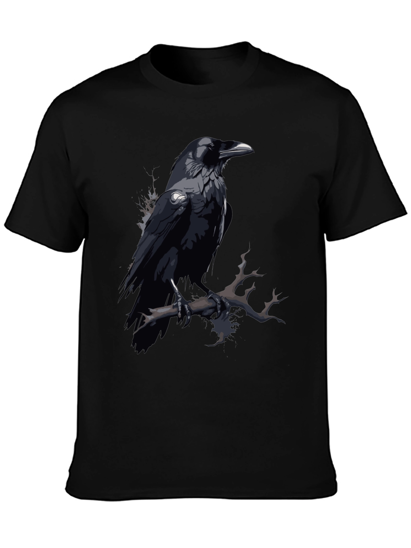 Raven Graphic Tee - Mens Black T-Shirt