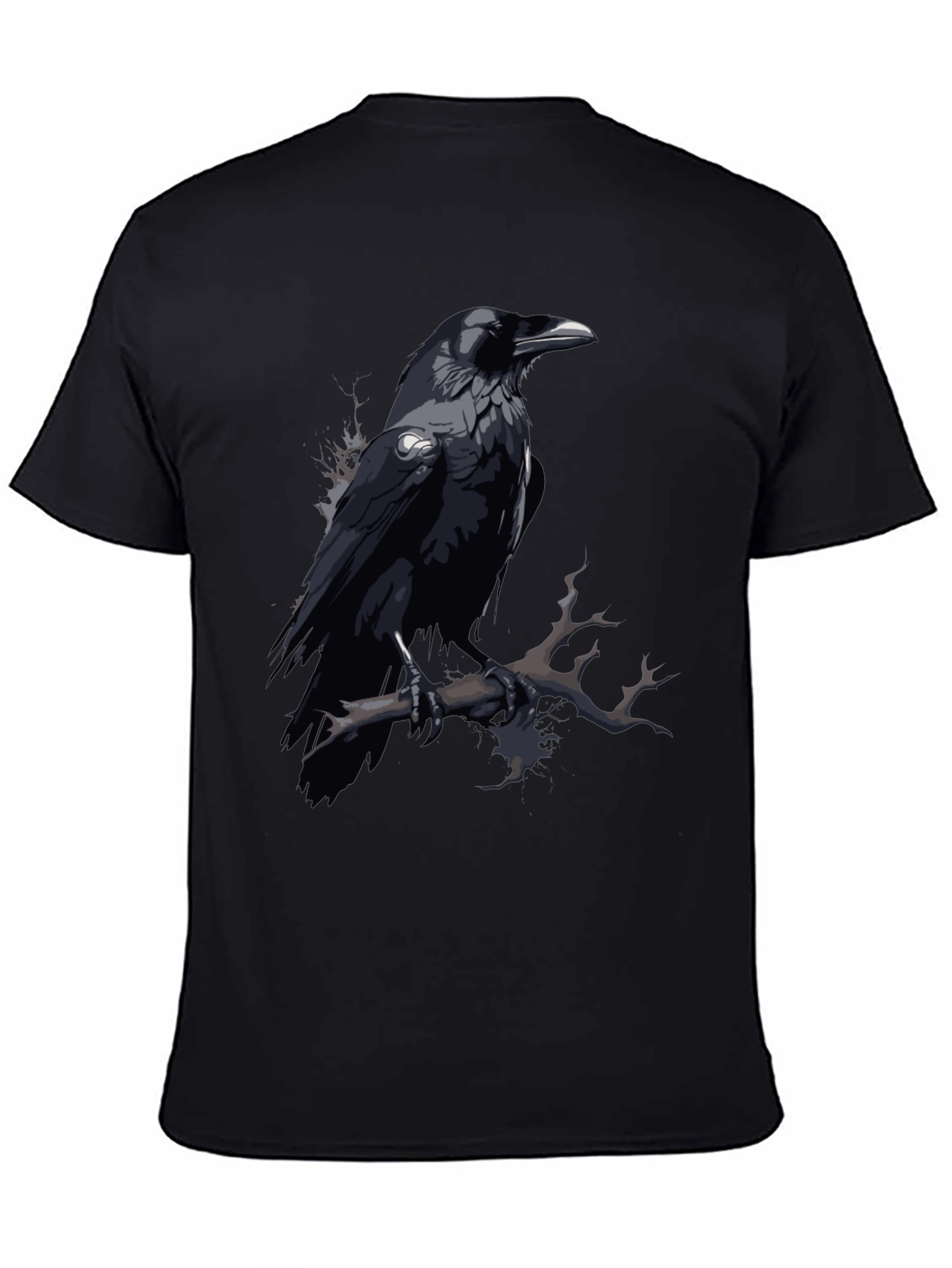 Raven Graphic Tee - Mens Black T-Shirt