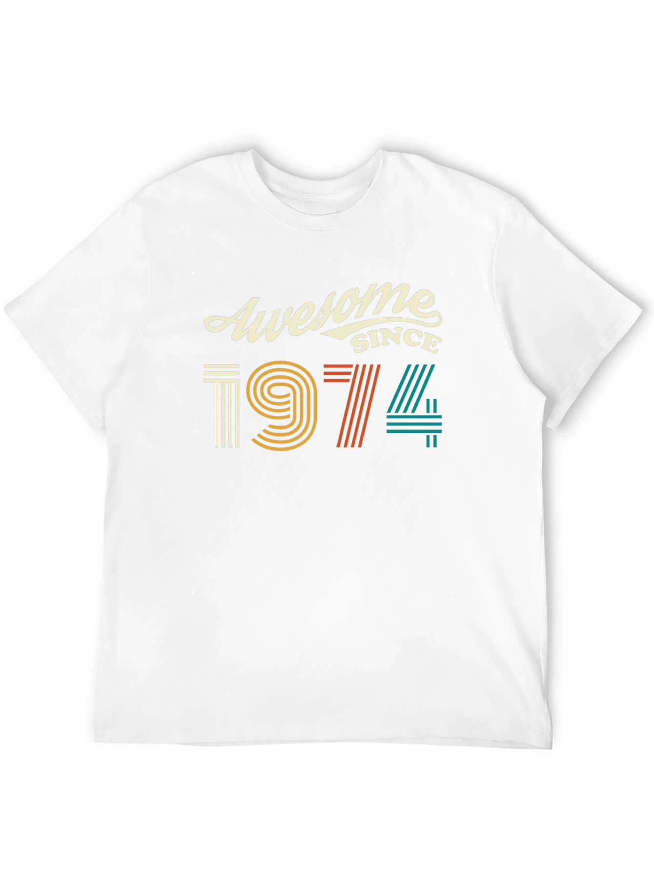 Awesome Since 1974 Black Graphic Tee