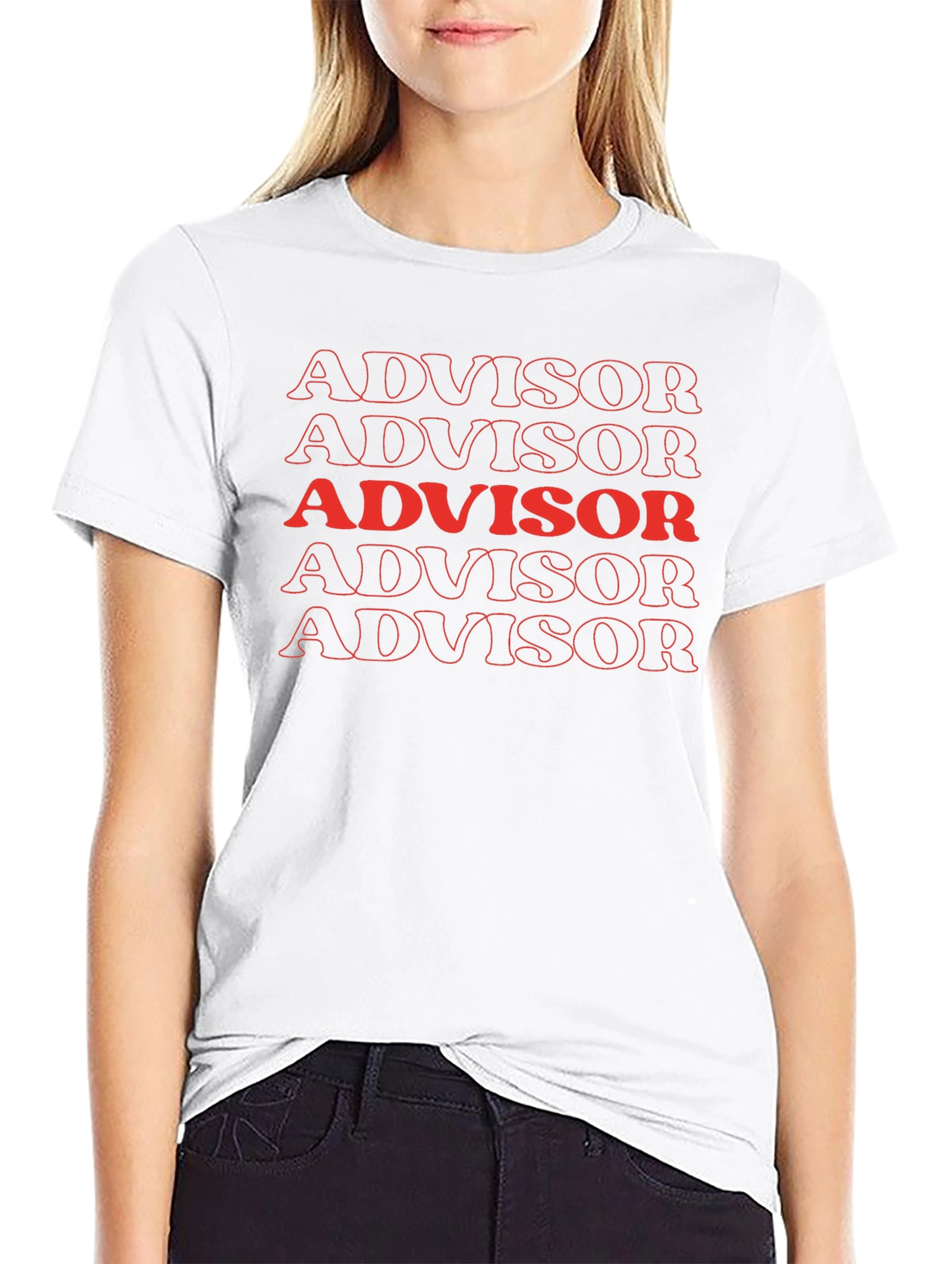 Advisor Graphic Print Black T-Shirt