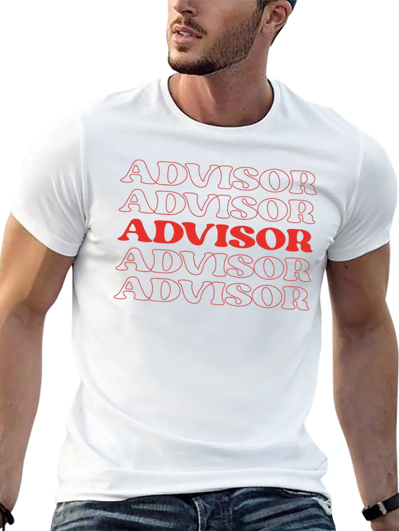 Advisor Graphic Print Black T-Shirt