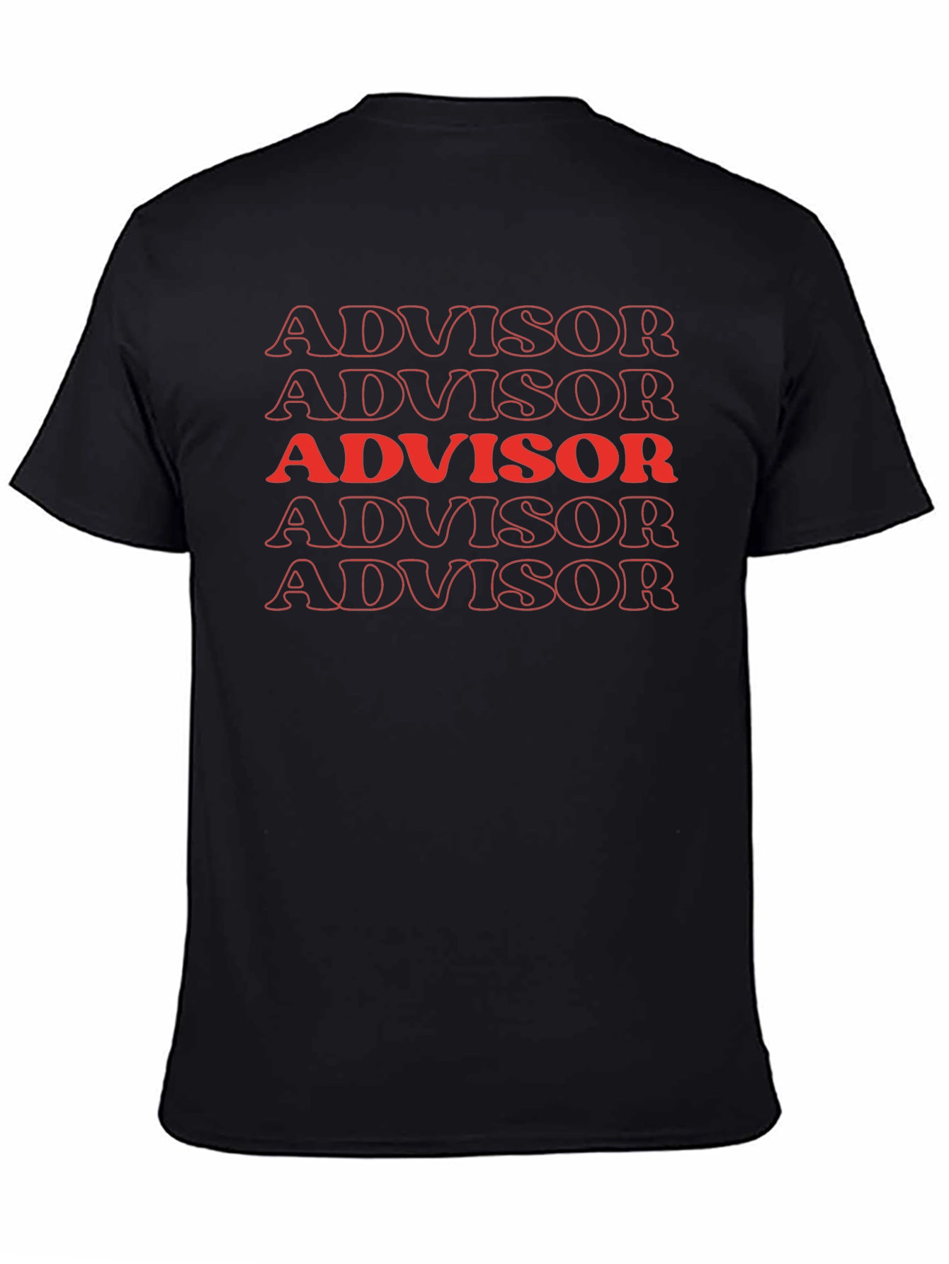 Advisor Graphic Print Black T-Shirt