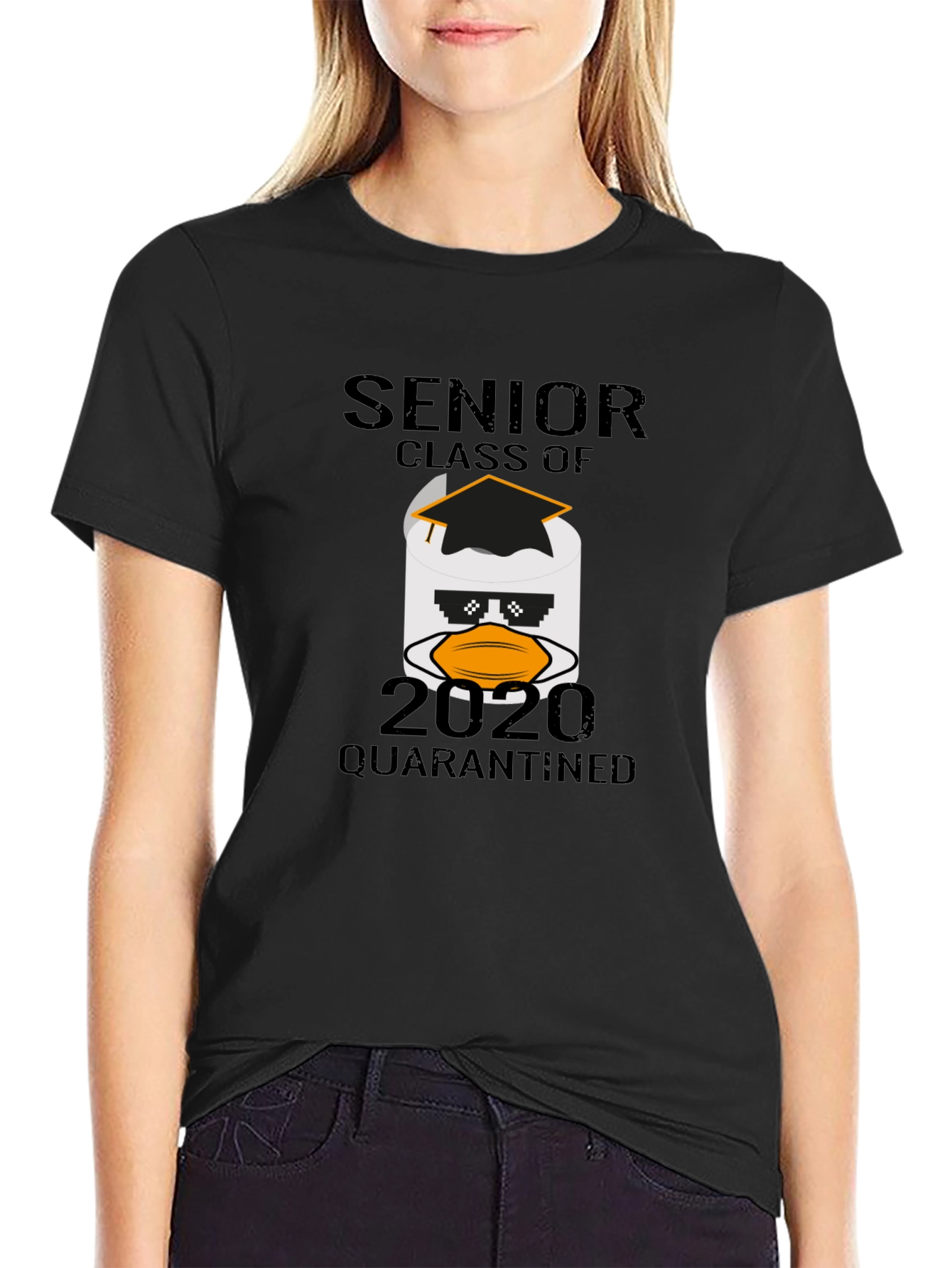 Senior 2020 Quarantined Toilet Paper Graduation T-Shirt