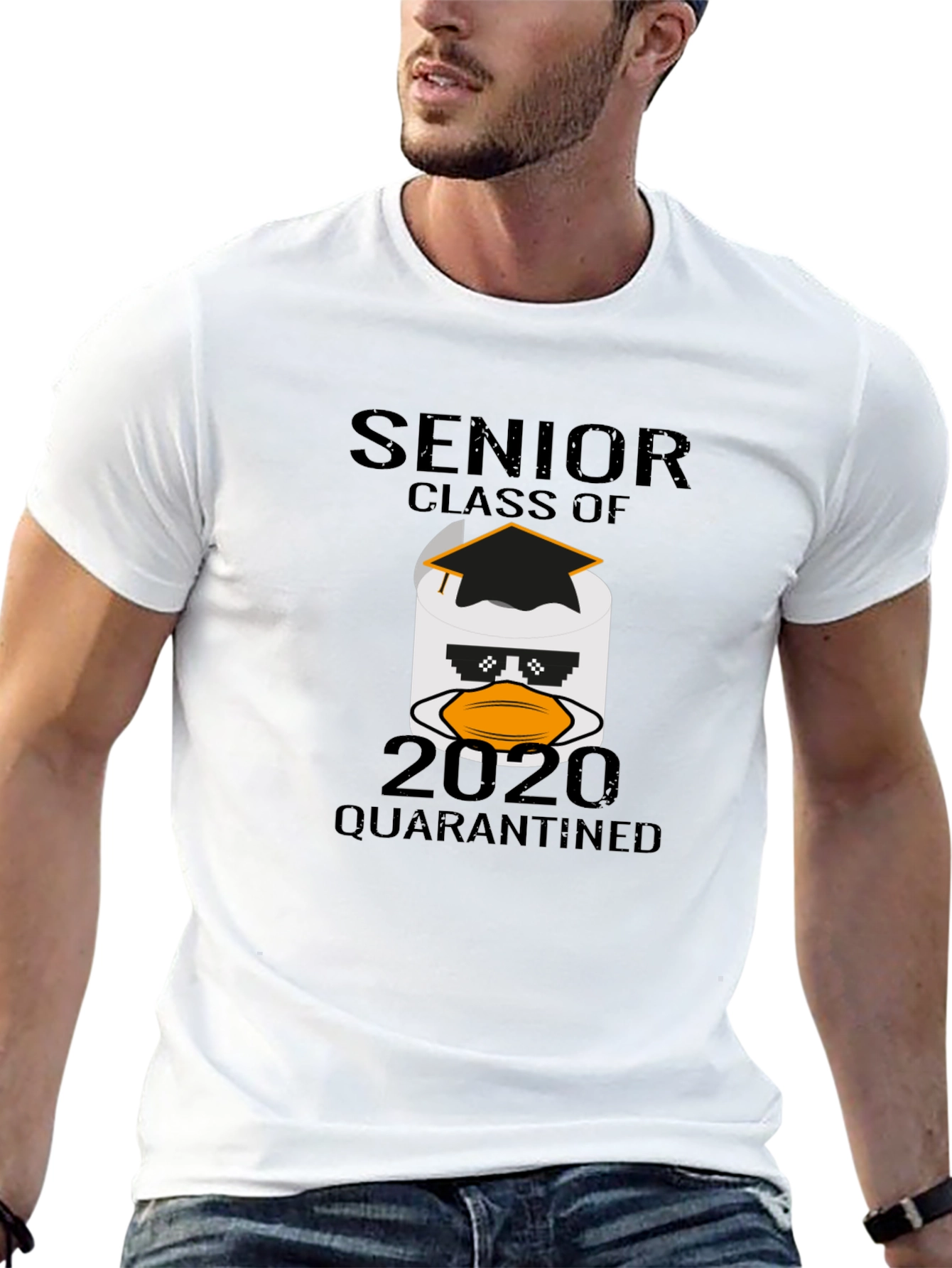 Senior 2020 Quarantined Toilet Paper Graduation T-Shirt