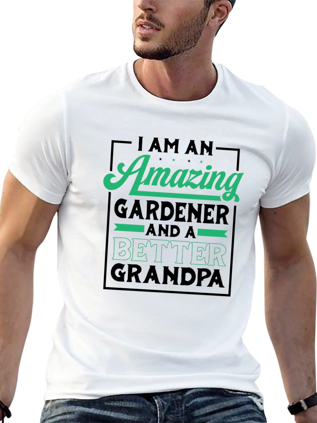 Amazing Gardener & Better Grandpa Graphic T-Shirt