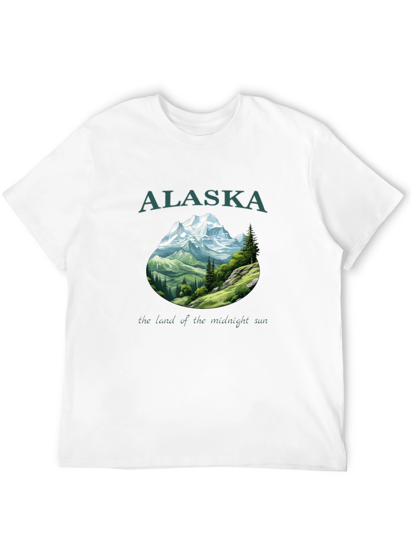 Alaska Mountain Graphic Black T-Shirt