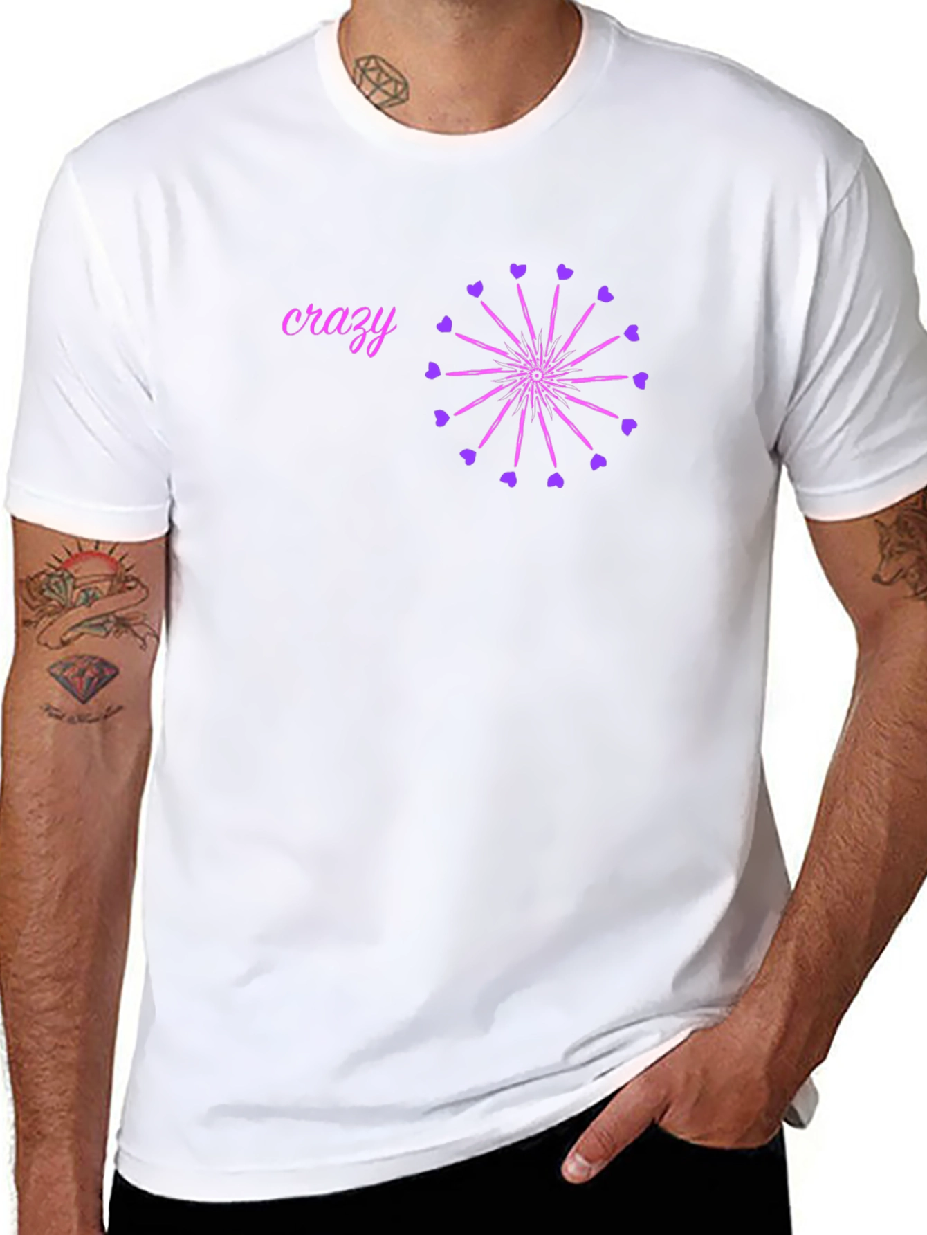 Crazy Heart Wheel T-Shirt
