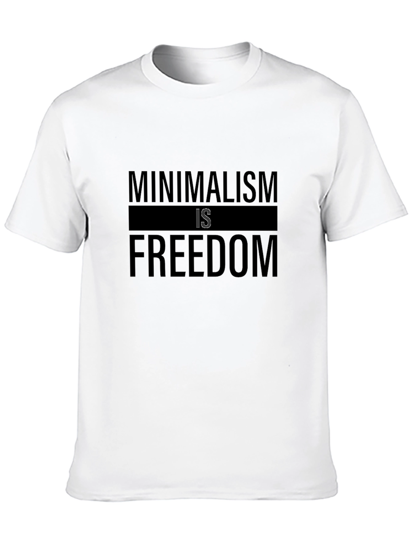 Minimalism is Freedom Black T-Shirt