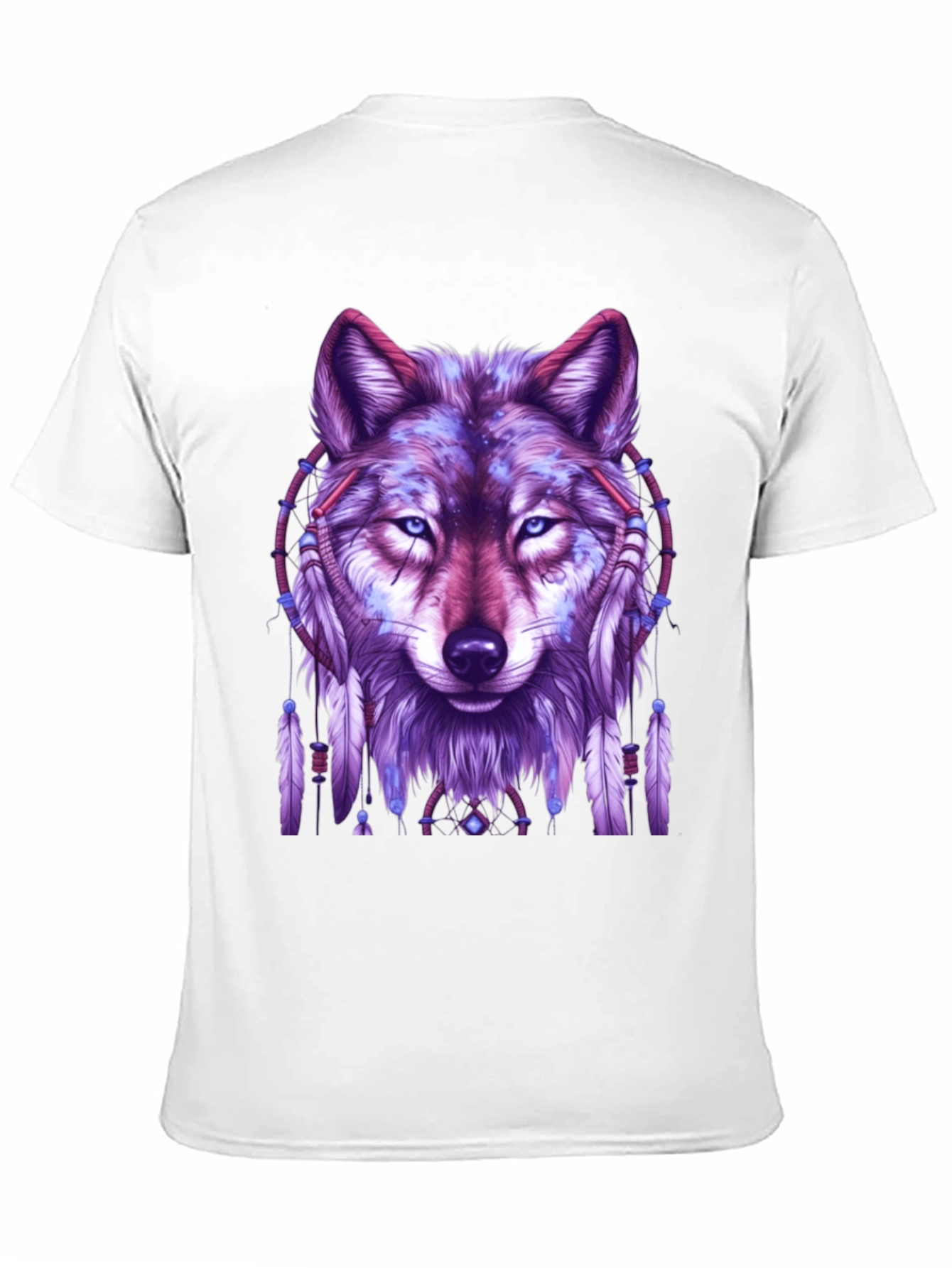 Wolf Dreamcatcher Graphic Tee - Black