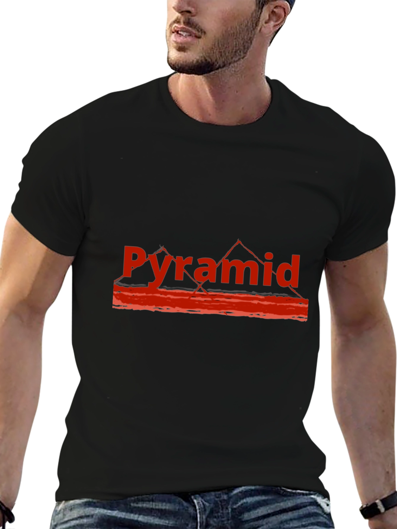 Pyramid Graphic Tee - Mens Black T-Shirt