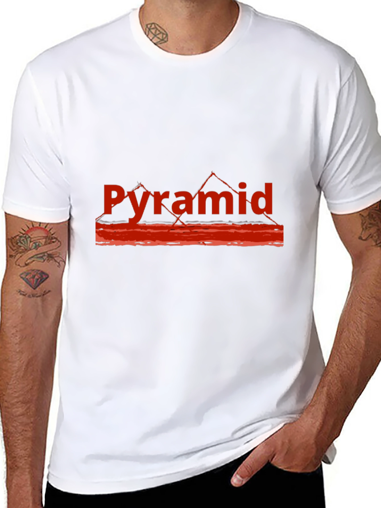 Pyramid Graphic Tee - Mens Black T-Shirt