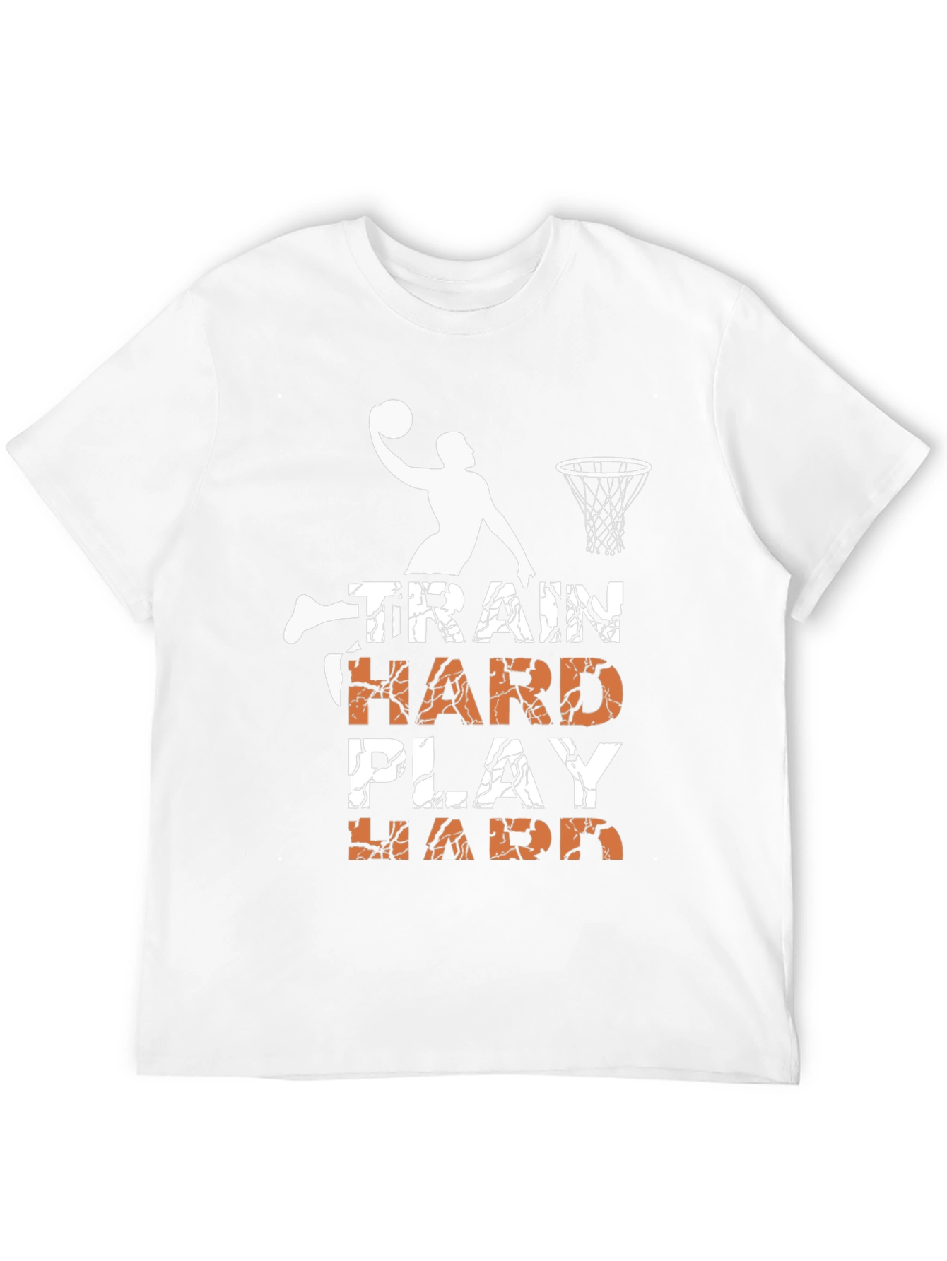 Train Hard Play Hard Basketball Graphic Tee
