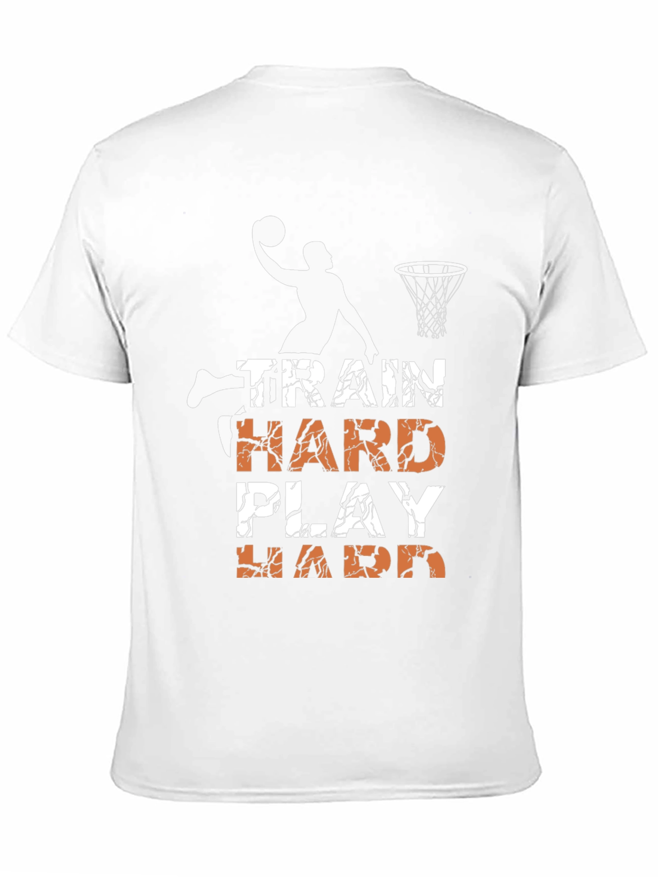 Train Hard Play Hard Basketball Graphic Tee