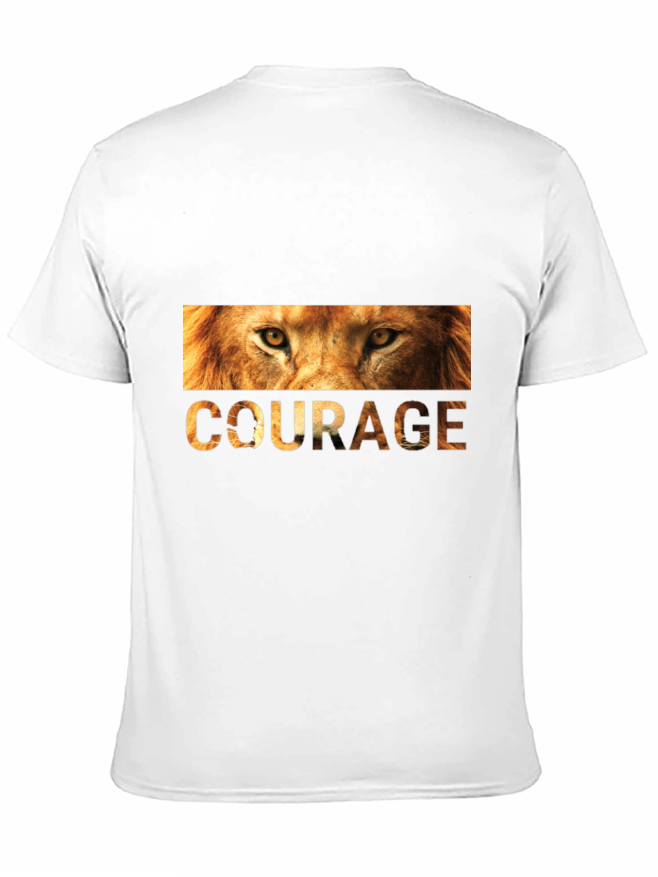 Courage Lion Graphic Tee - Mens Black T-Shirt