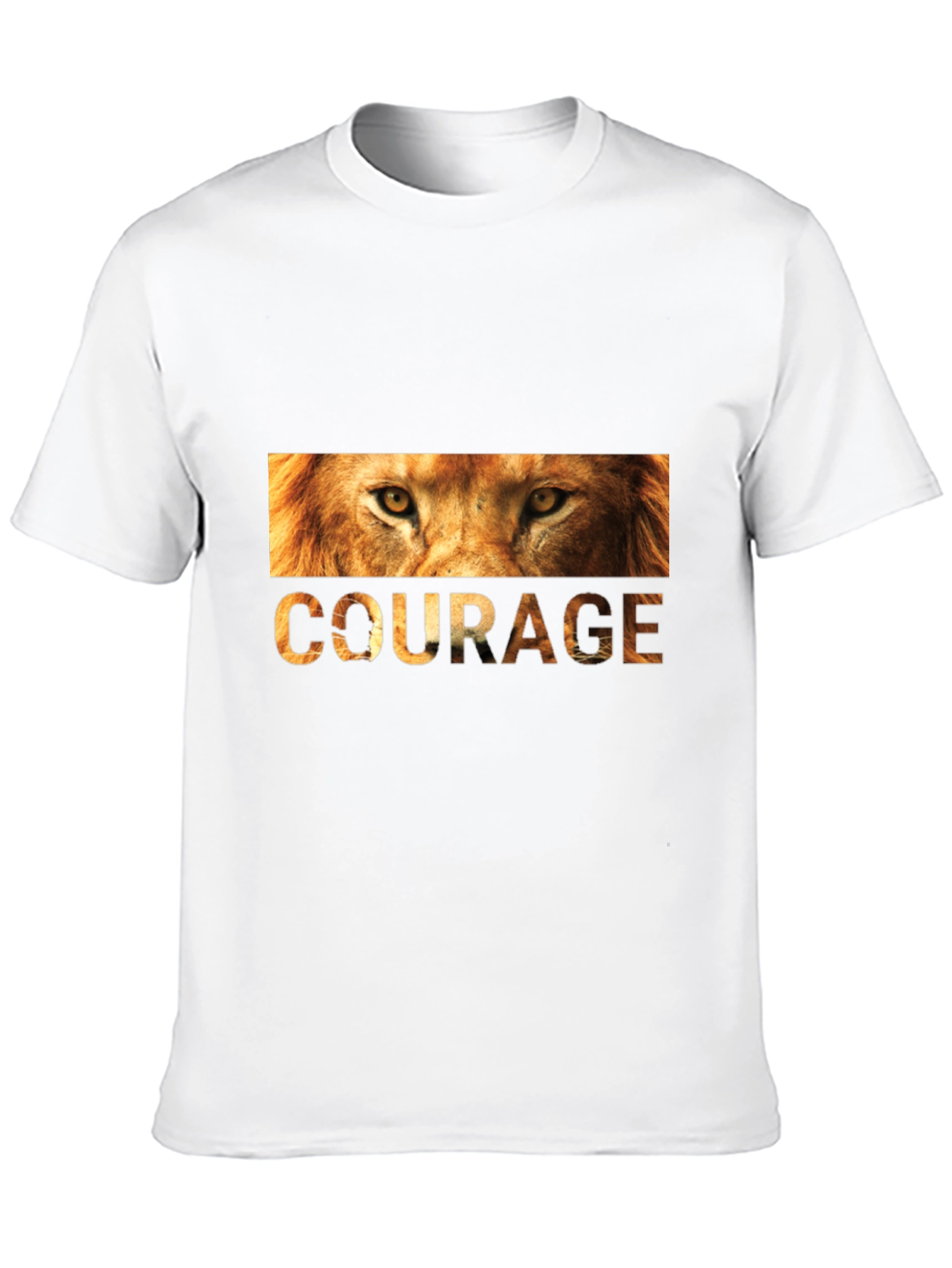 Courage Lion Graphic Tee - Mens Black T-Shirt