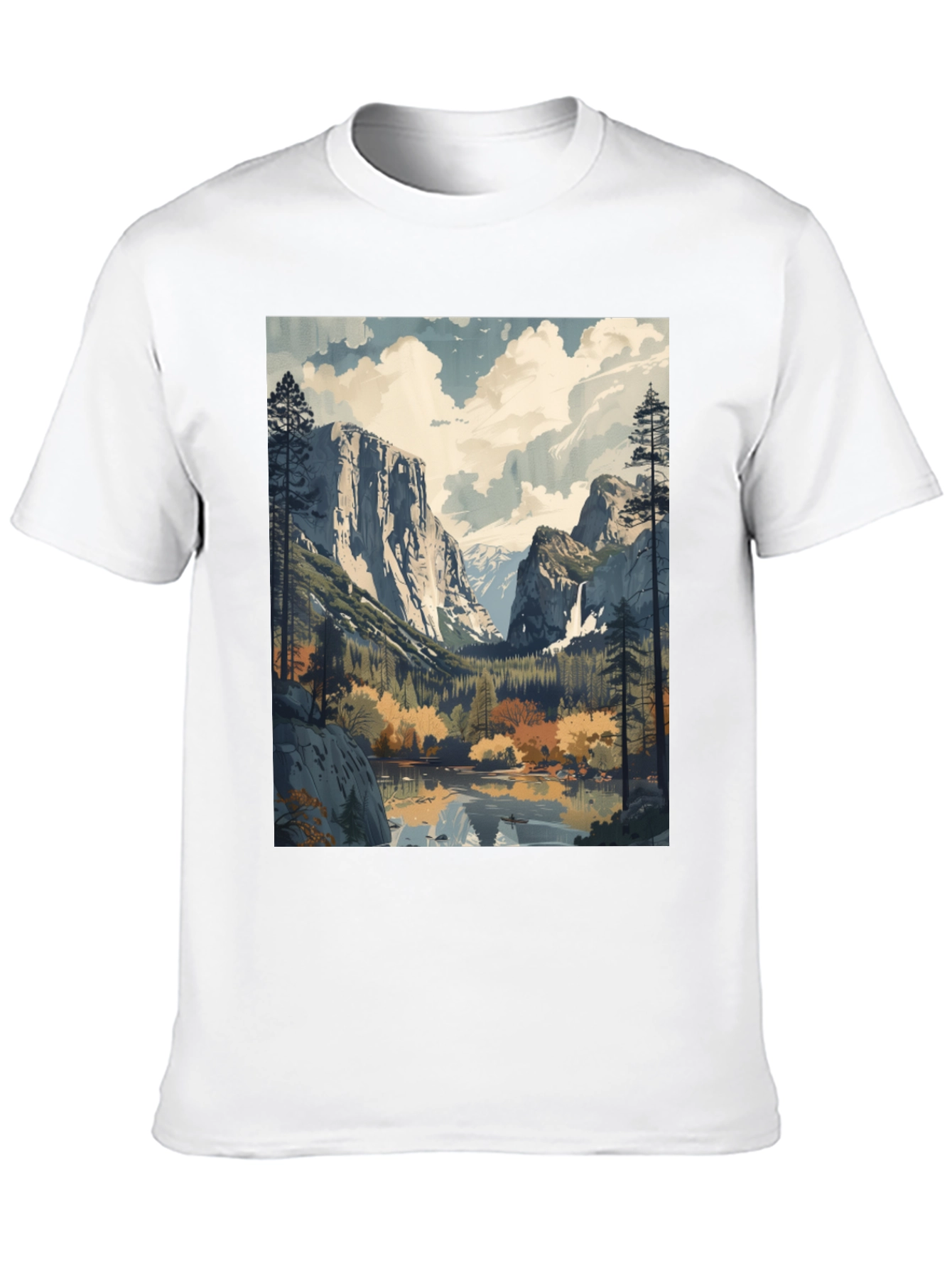 Yosemite Valley Landscape Graphic Tee