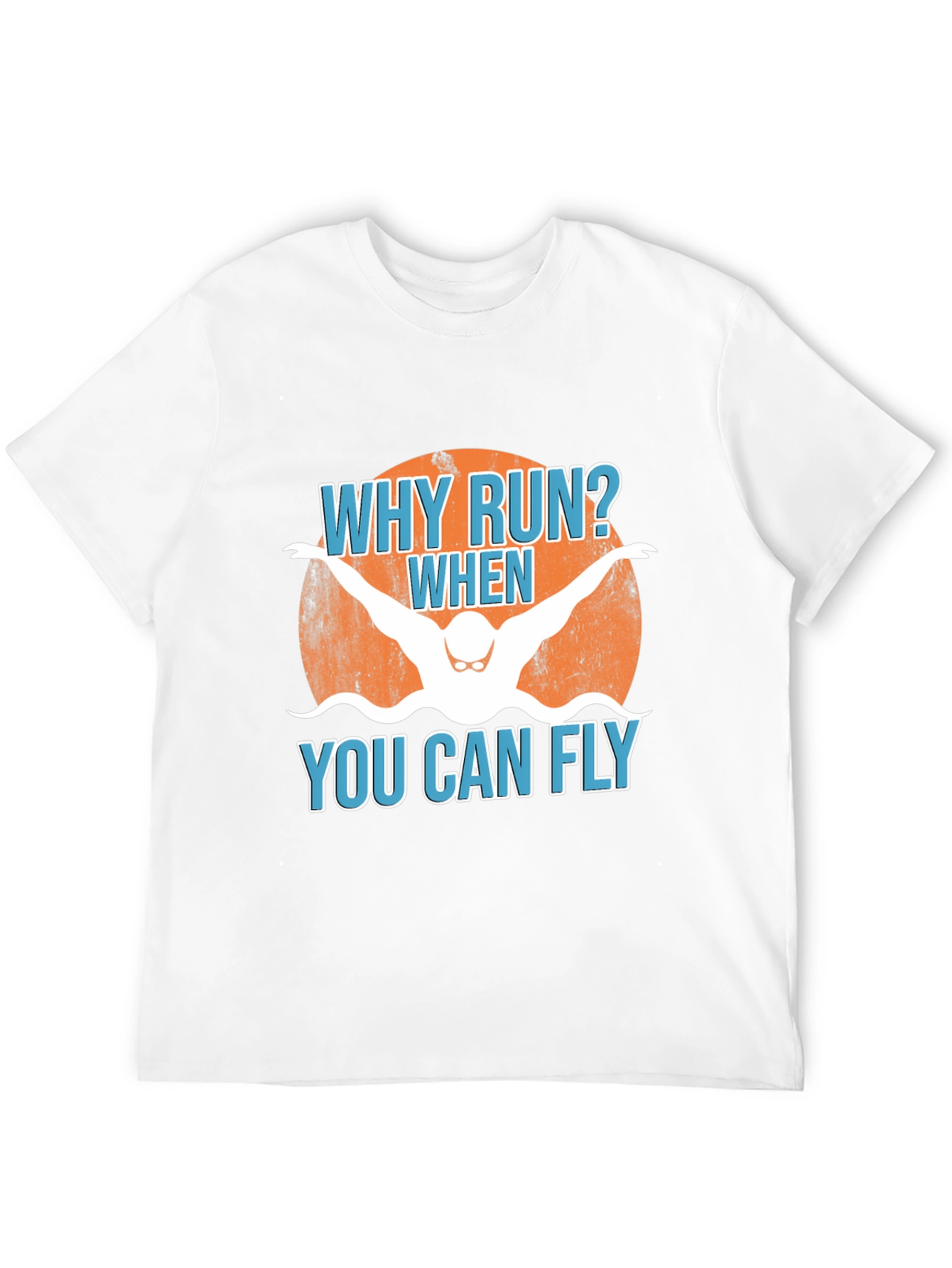 Why Run? Swimmer Graphic Tee